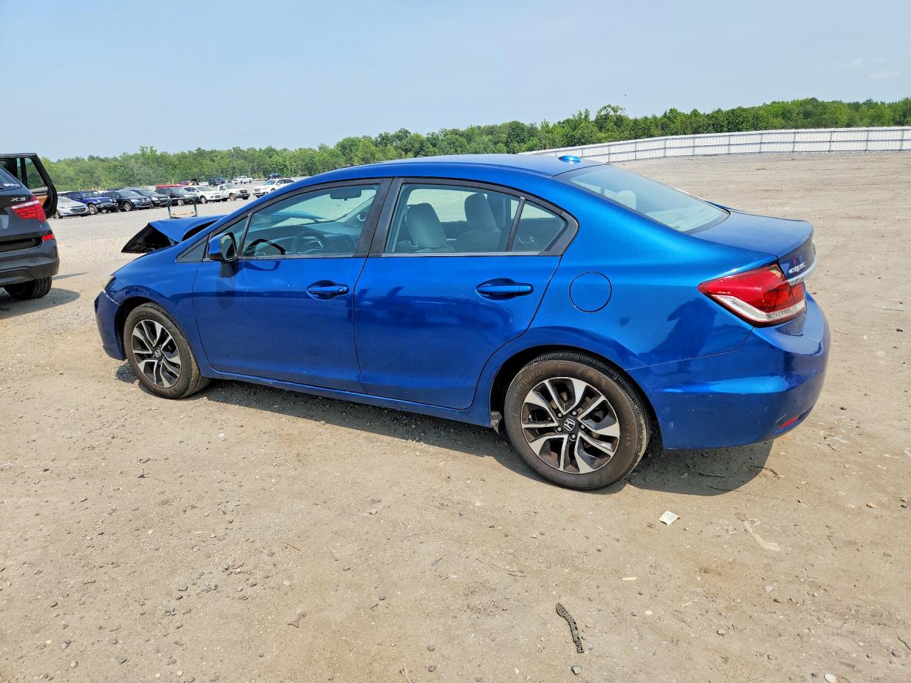 2013 Honda Civic Ex Blue vin: 2HGFB2F88DH505154