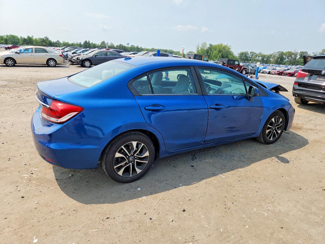 2013 Honda Civic Ex Blue vin: 2HGFB2F88DH505154