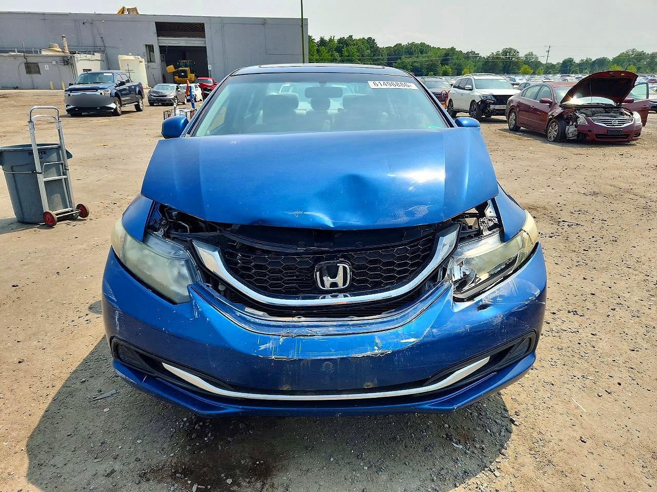 2013 Honda Civic Ex Blue vin: 2HGFB2F88DH505154