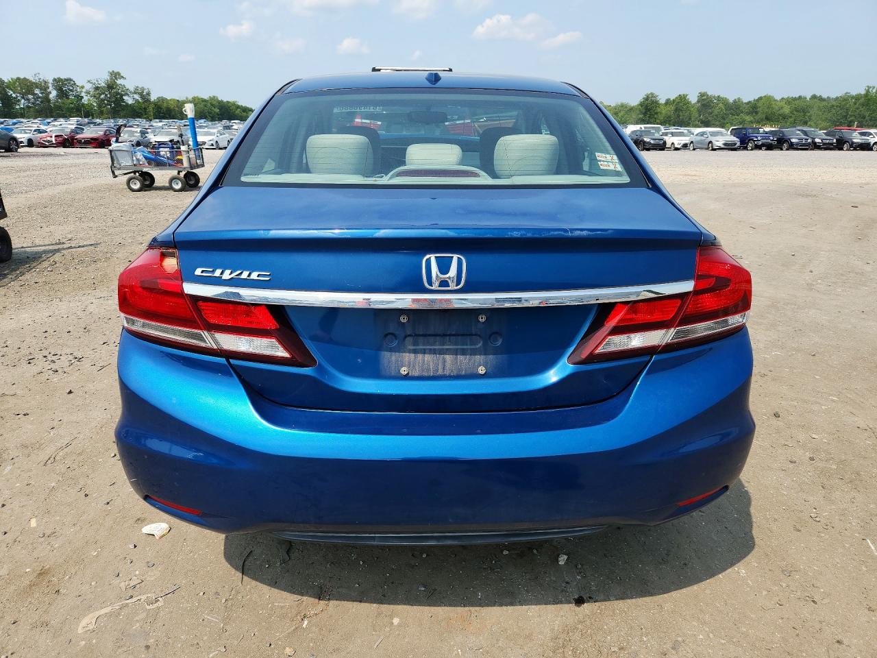 2013 Honda Civic Ex Blue vin: 2HGFB2F88DH505154