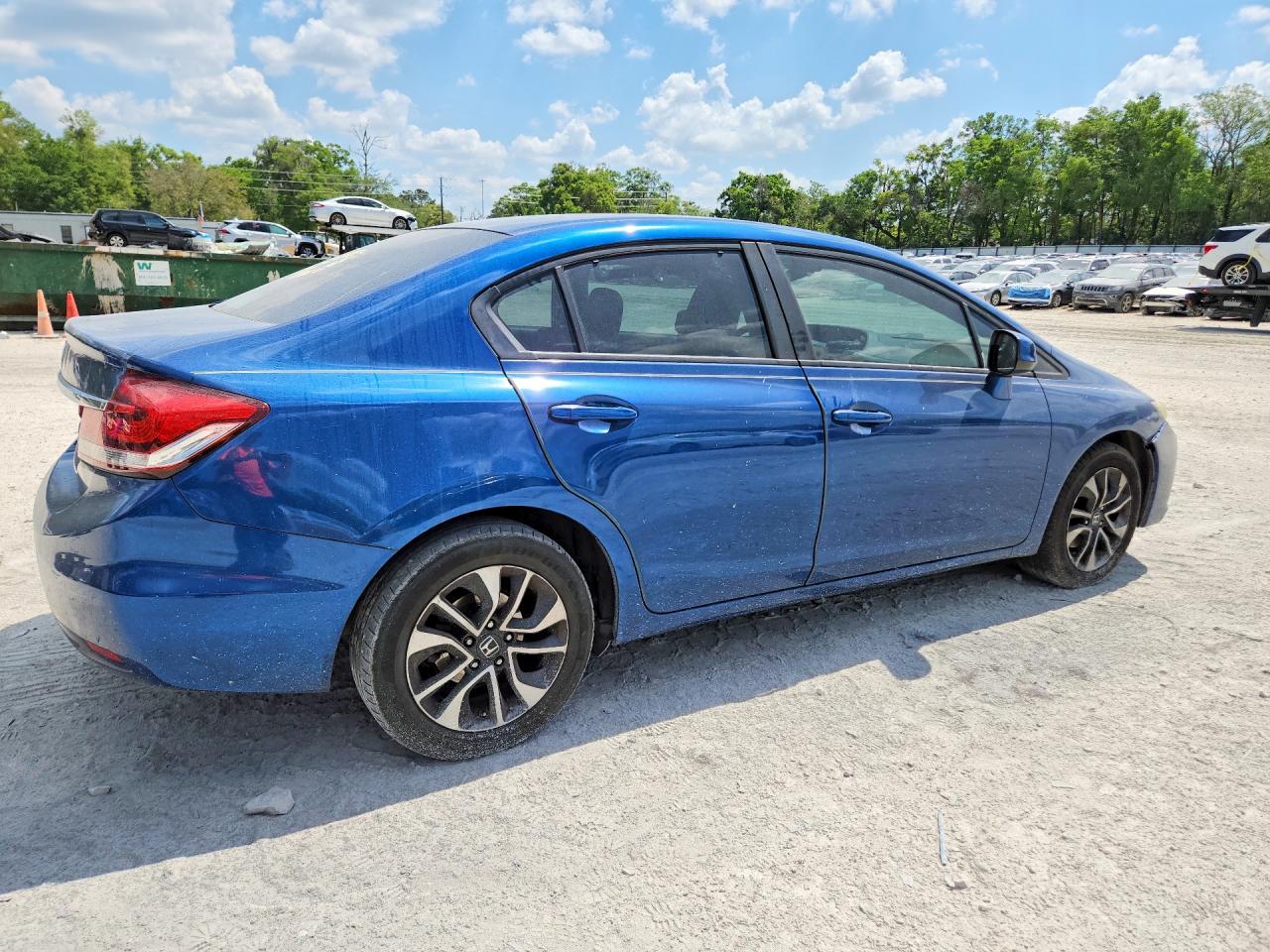 2013 Honda Civic Ex Blue vin: 2HGFB2F88DH512749