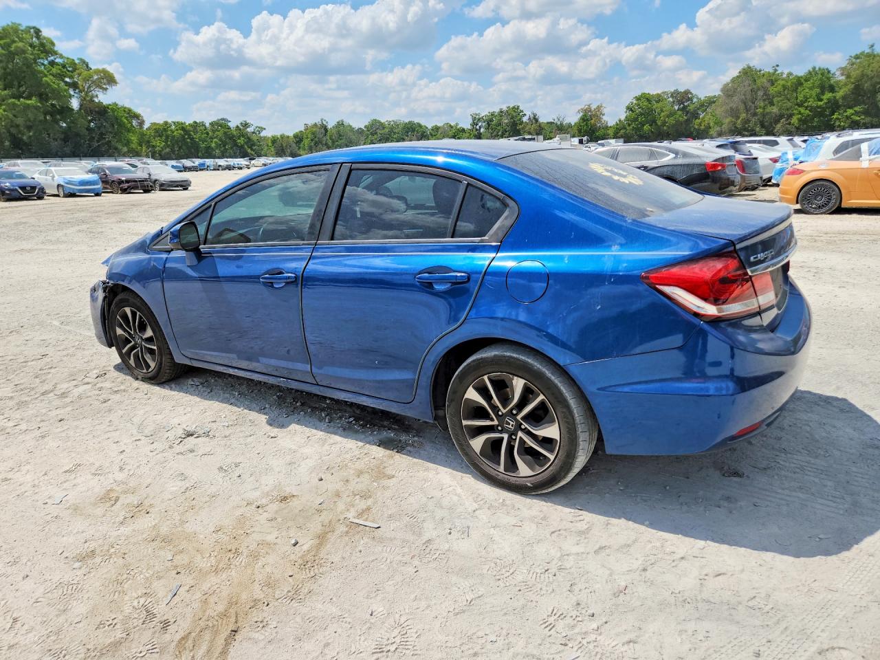 2013 Honda Civic Ex Blue vin: 2HGFB2F88DH512749
