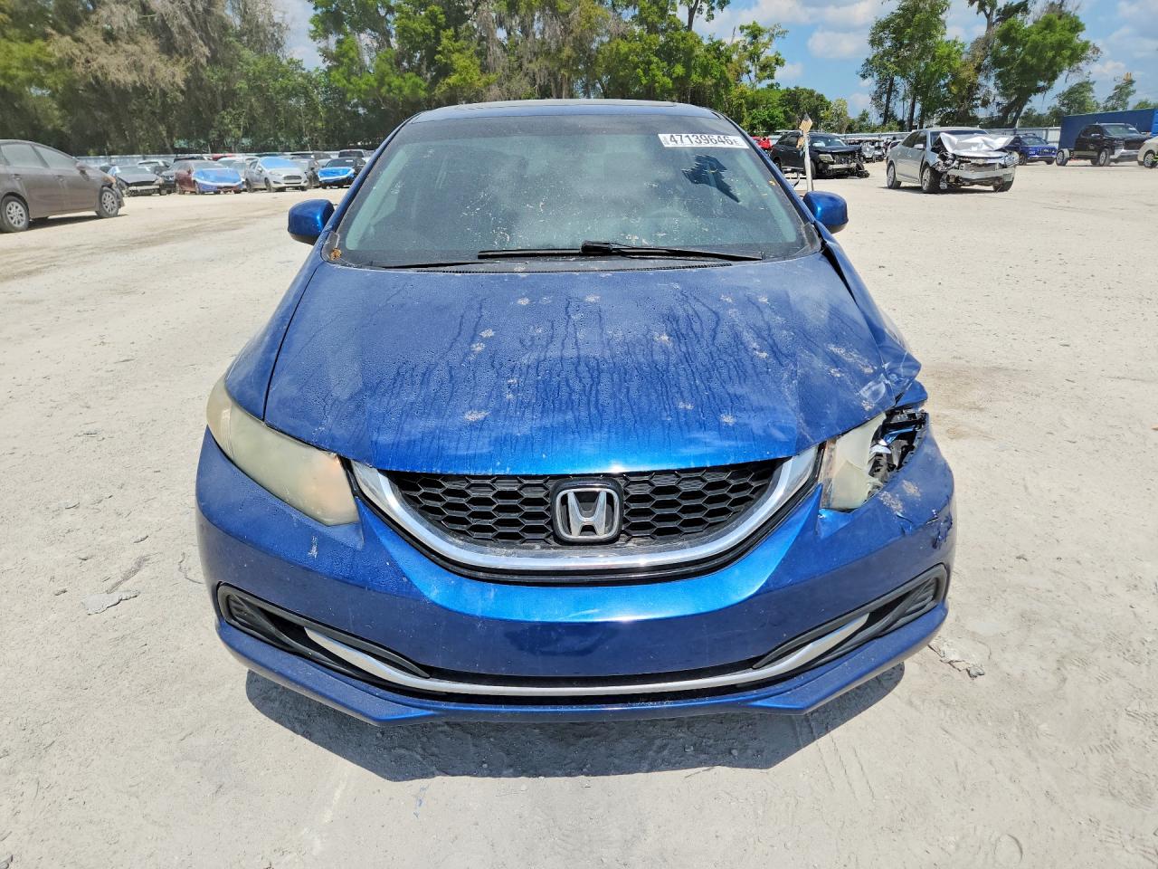2013 Honda Civic Ex Blue vin: 2HGFB2F88DH512749