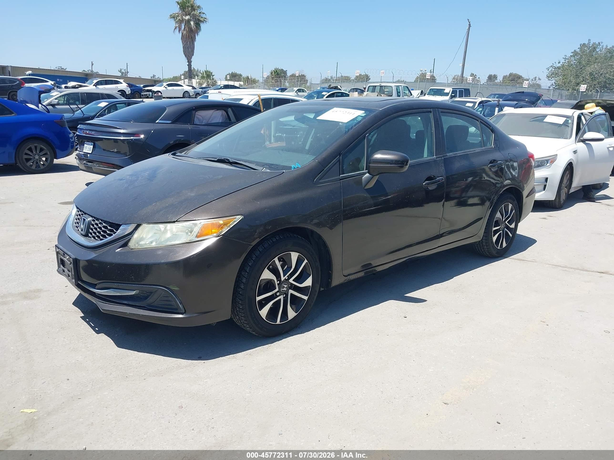 2014 Honda Civic Ex Brown vin: 2HGFB2F88EH547325