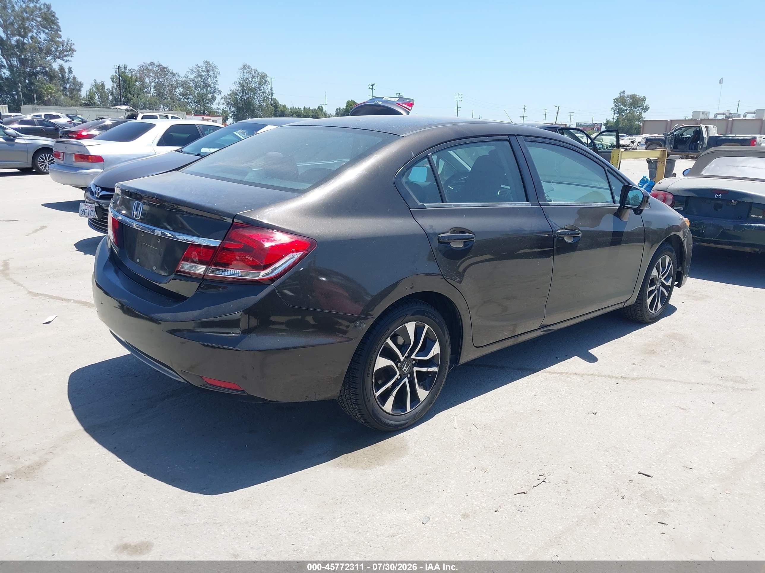 2014 Honda Civic Ex Brown vin: 2HGFB2F88EH547325