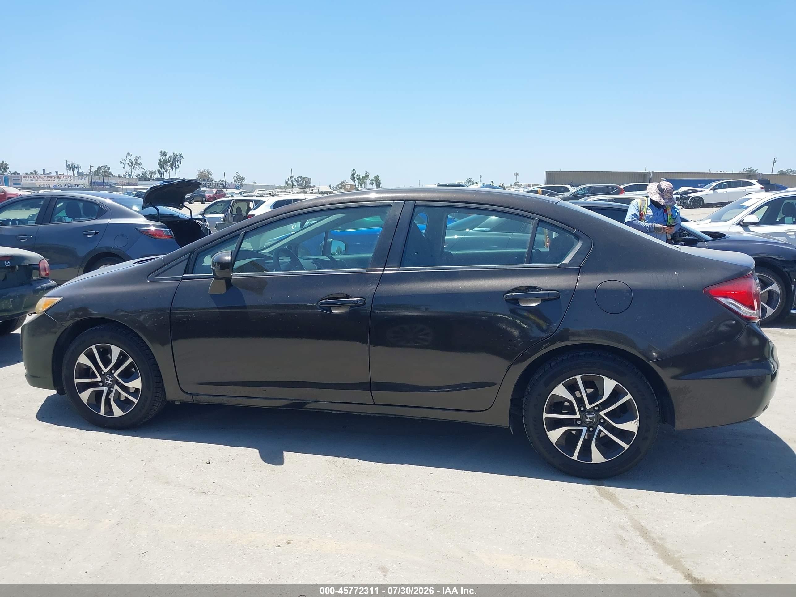 2014 Honda Civic Ex Brown vin: 2HGFB2F88EH547325