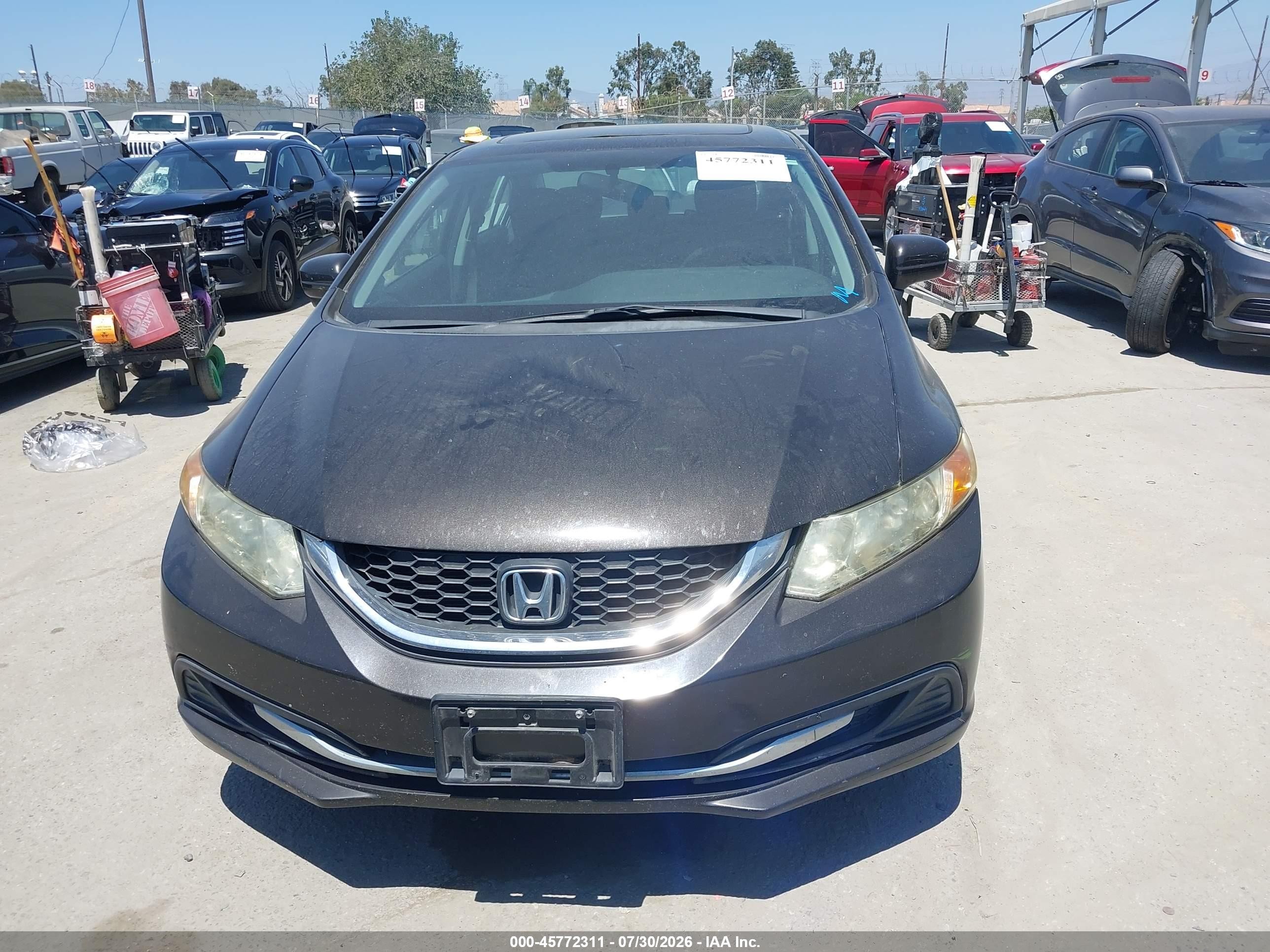 2014 Honda Civic Ex Brown vin: 2HGFB2F88EH547325