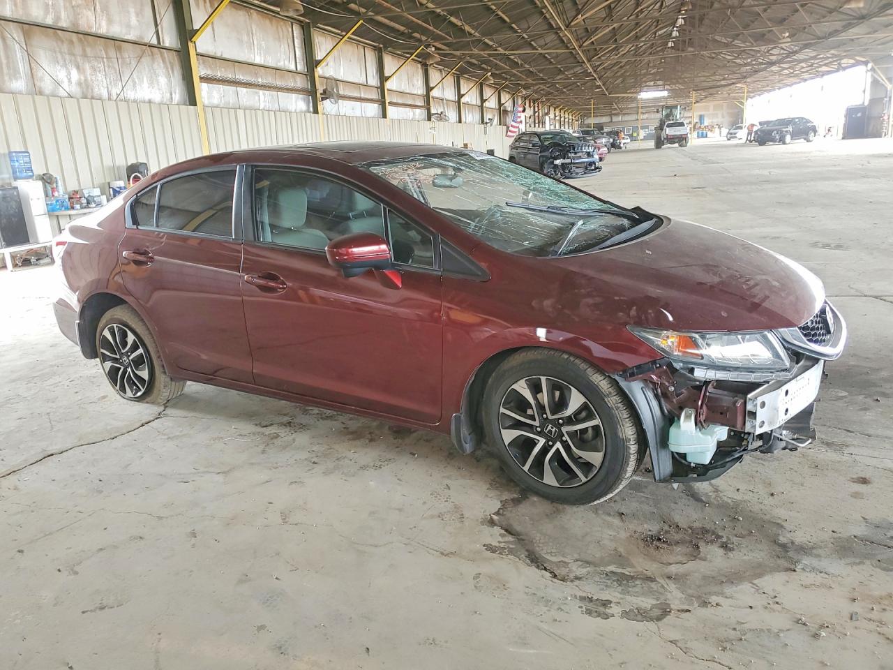 2015 Honda Civic Ex Burgundy vin: 2HGFB2F88FH513595