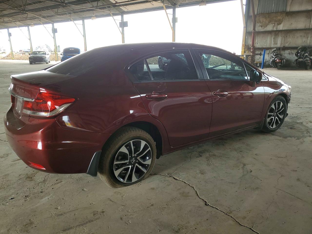 2015 Honda Civic Ex Burgundy vin: 2HGFB2F88FH513595