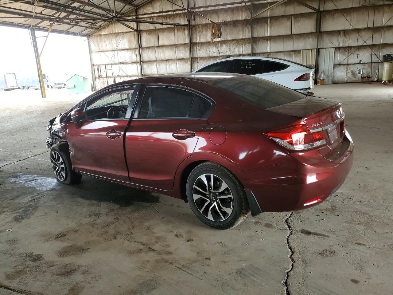 2015 Honda Civic Ex Burgundy vin: 2HGFB2F88FH513595
