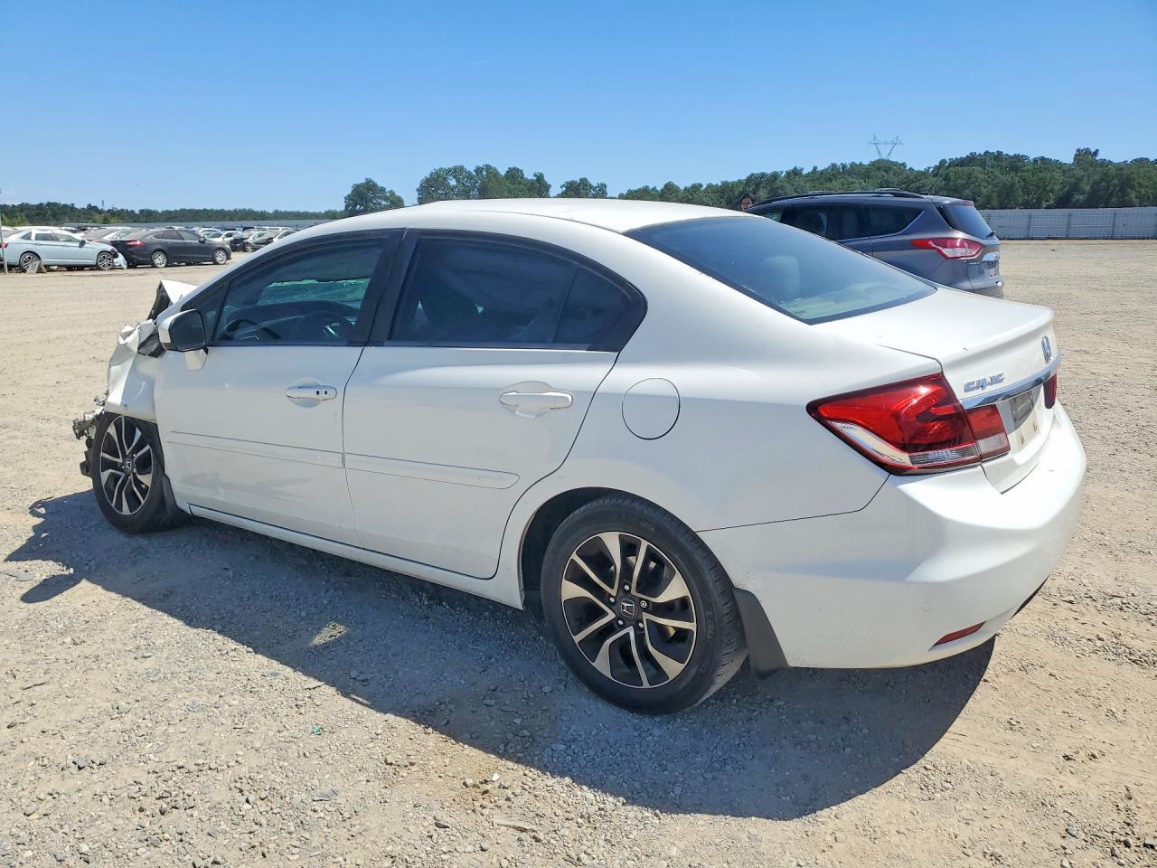 2015 Honda Civic Ex White vin: 2HGFB2F88FH514696