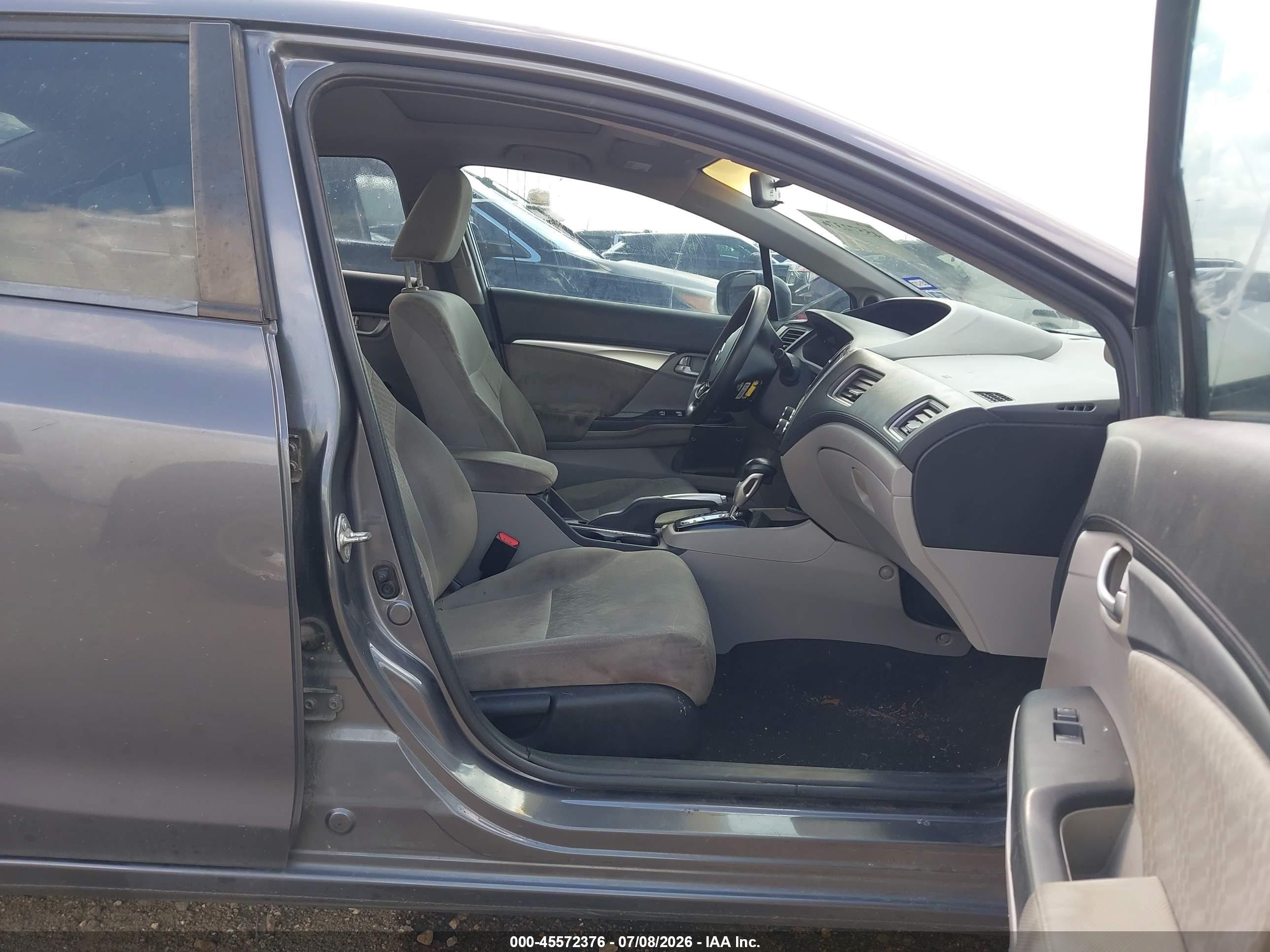 2015 Honda Civic Ex Серый vin: 2HGFB2F88FH514925