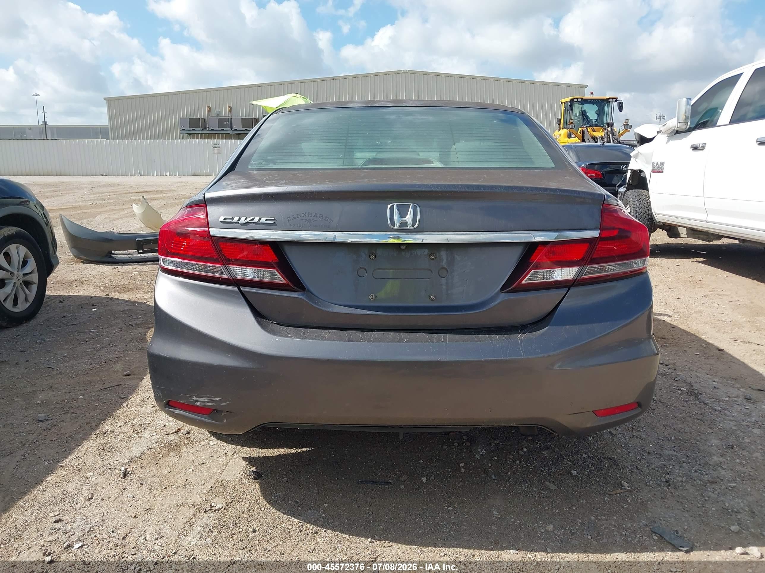 2015 Honda Civic Ex Серый vin: 2HGFB2F88FH514925