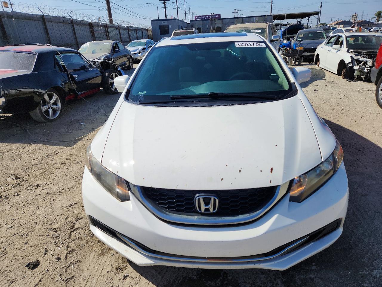 2015 Honda Civic Ex White vin: 2HGFB2F88FH518392