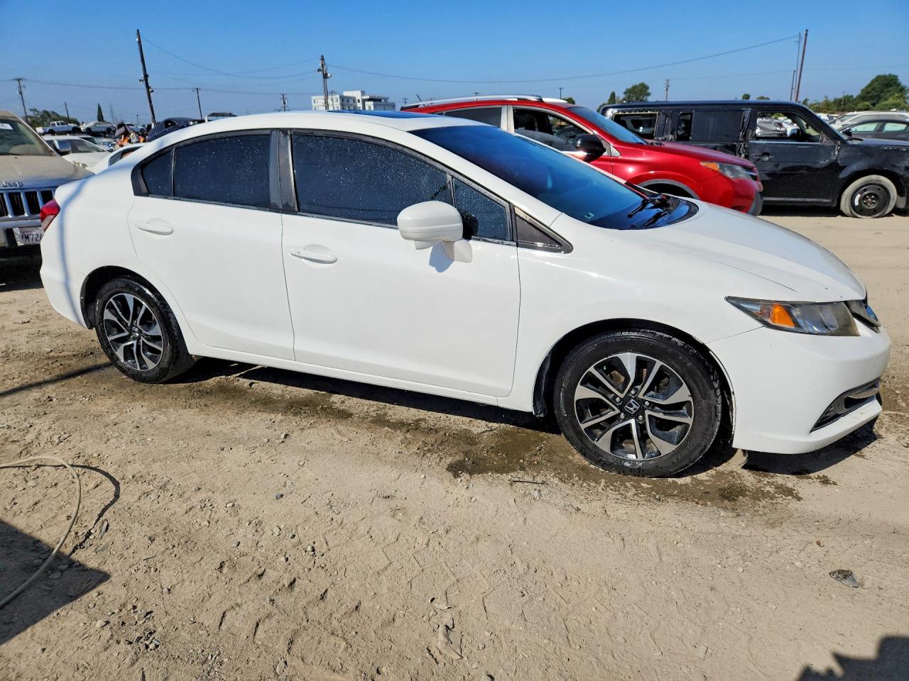 2015 Honda Civic Ex White vin: 2HGFB2F88FH518392