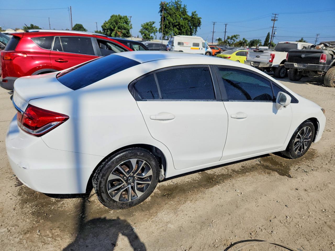 2015 Honda Civic Ex White vin: 2HGFB2F88FH518392