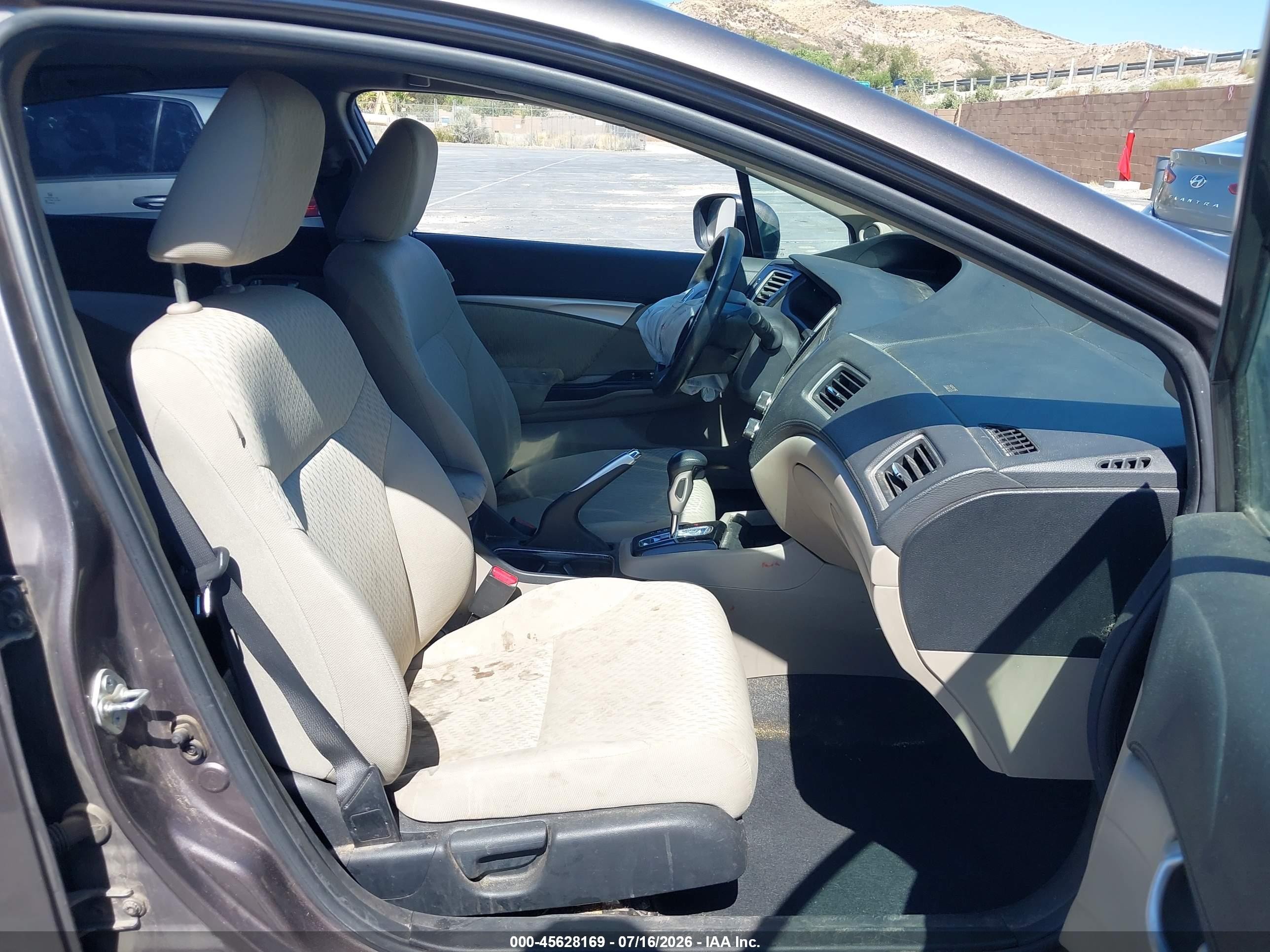 2015 Honda Civic Ex Gray vin: 2HGFB2F88FH524483