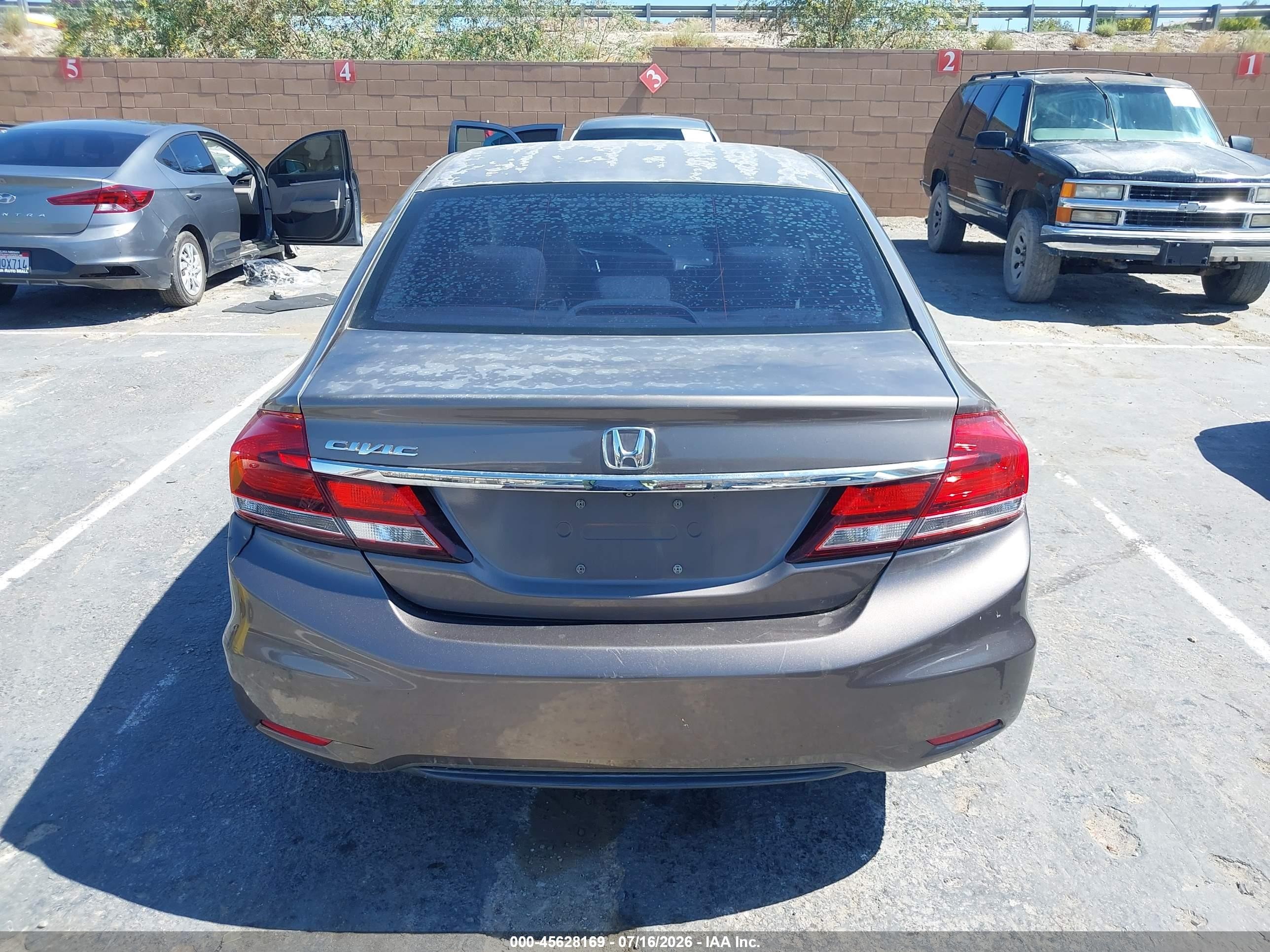 2015 Honda Civic Ex Gray vin: 2HGFB2F88FH524483