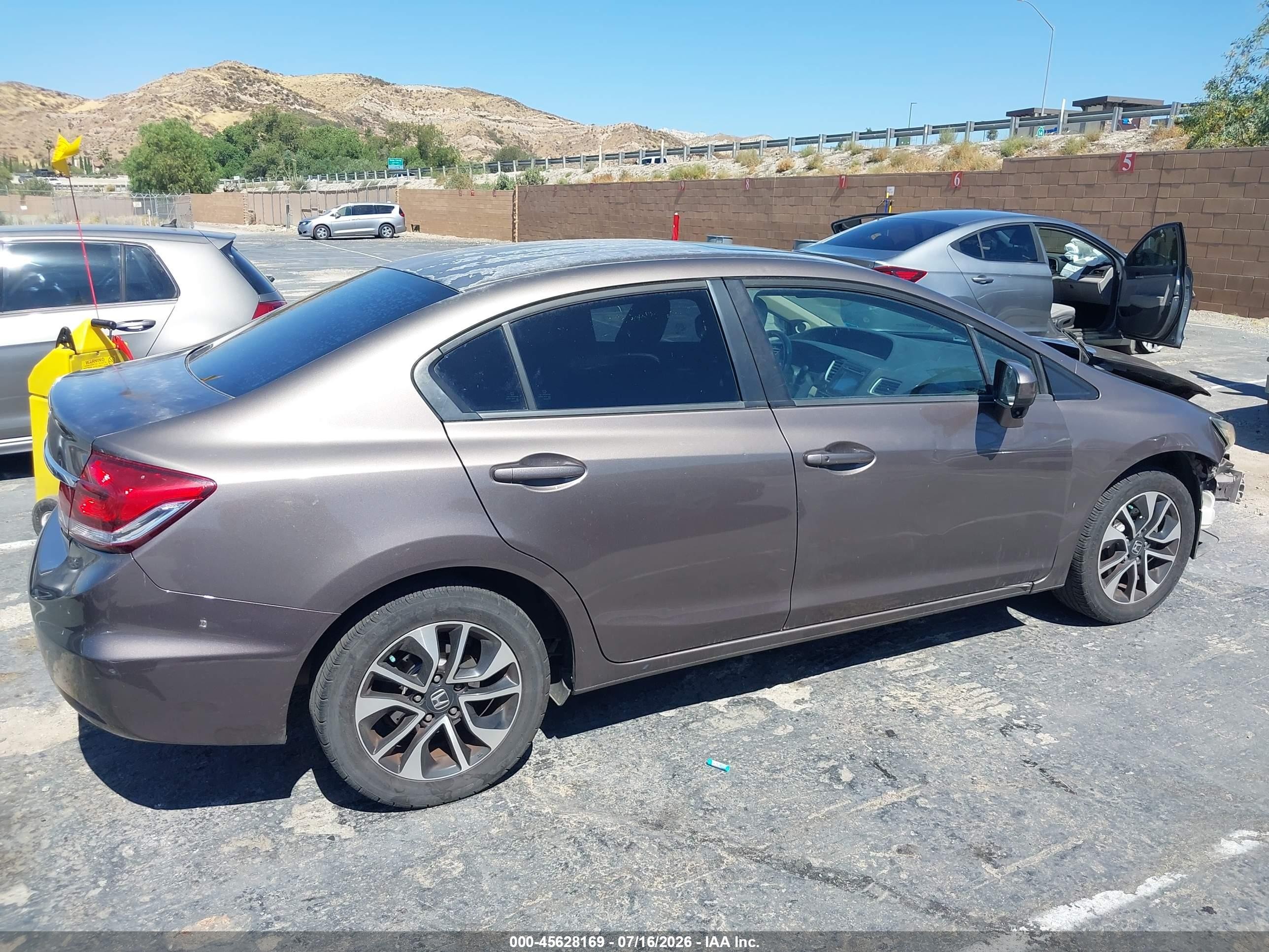 2015 Honda Civic Ex Gray vin: 2HGFB2F88FH524483
