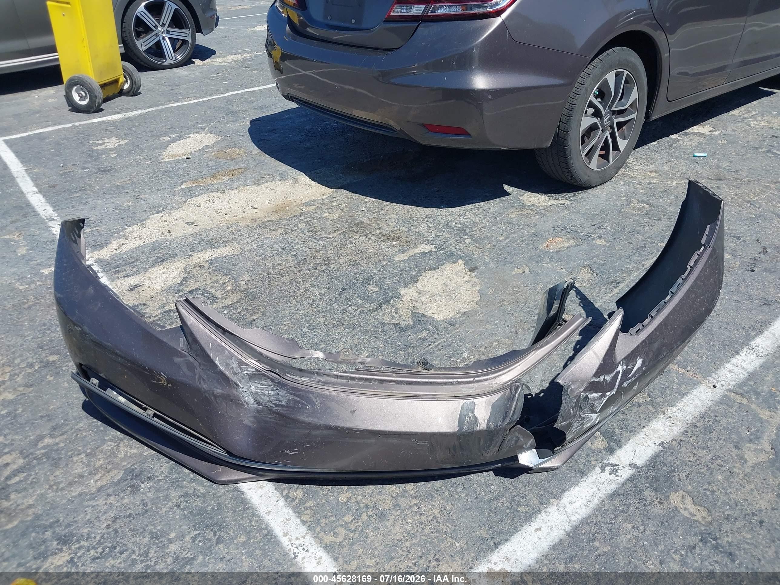 2015 Honda Civic Ex Gray vin: 2HGFB2F88FH524483