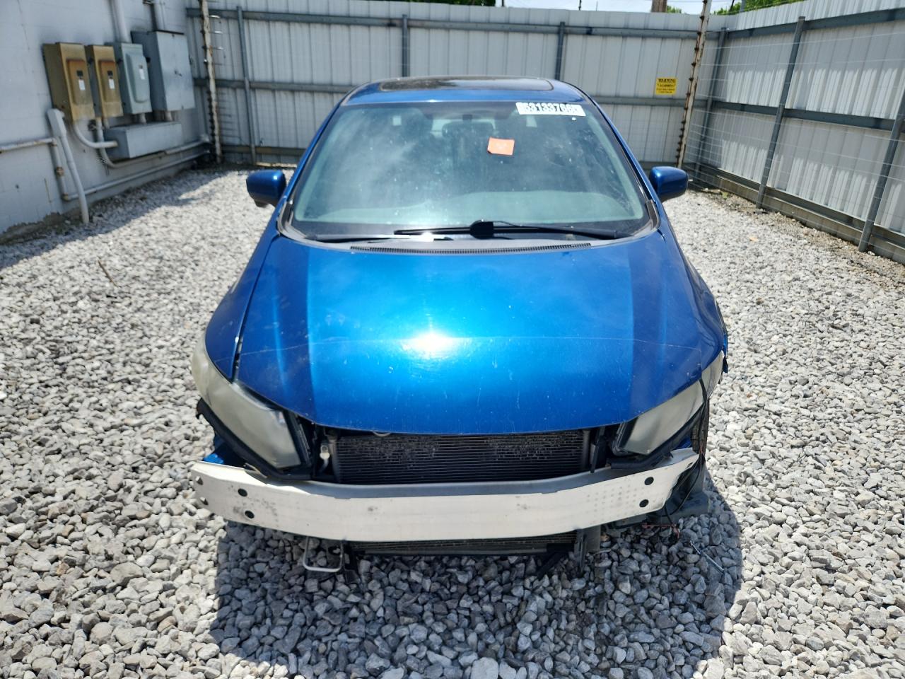 2015 Honda Civic Ex Blue vin: 2HGFB2F88FH561825 Damage: Front Bumper Reinforcement, Broken, Replacement Required