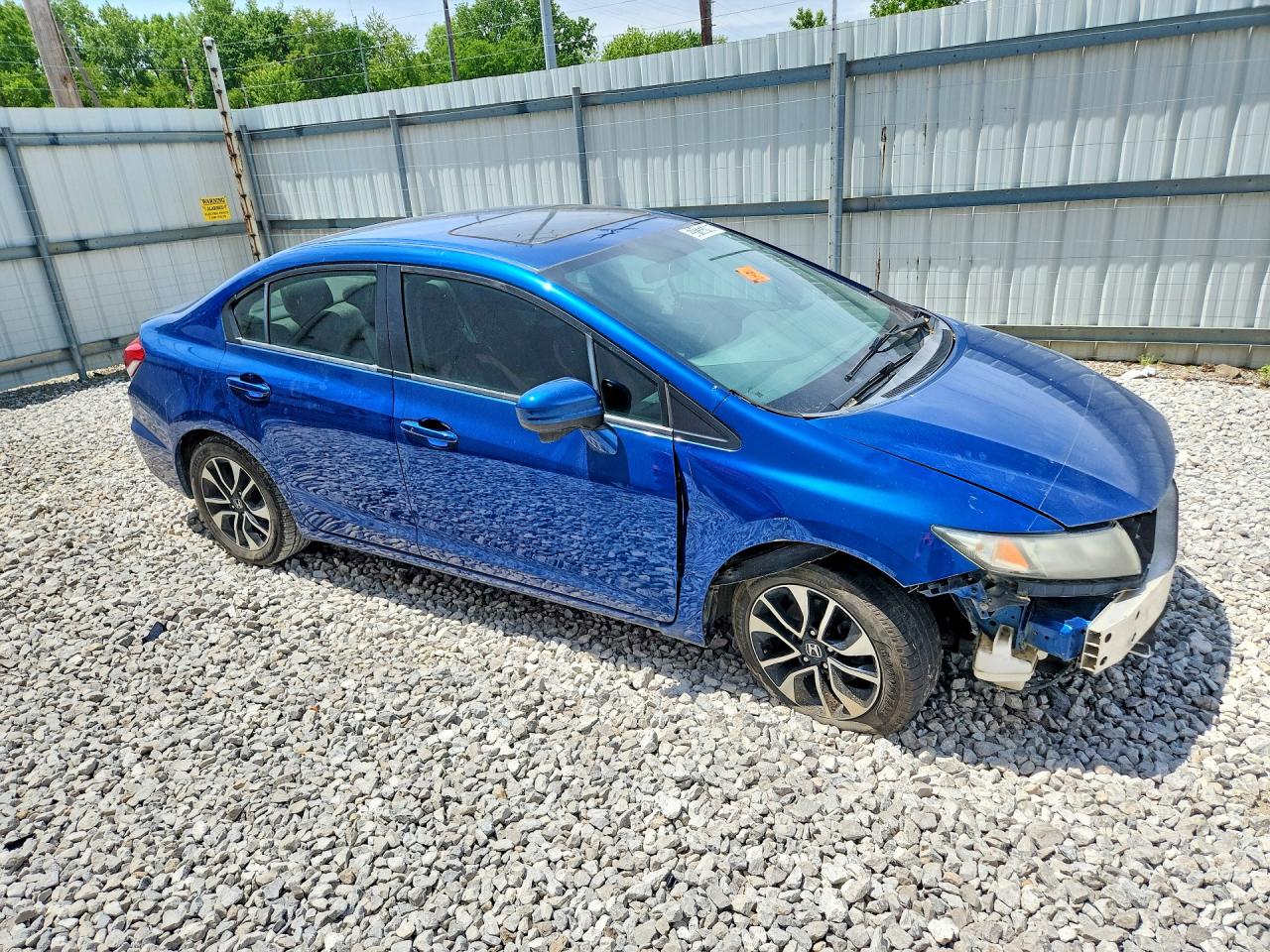 2015 Honda Civic Ex Blue vin: 2HGFB2F88FH561825