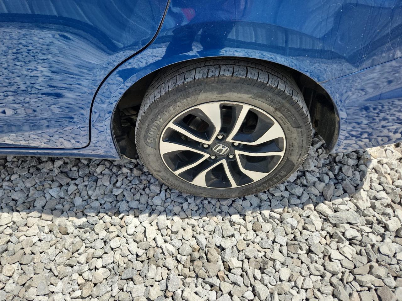 2015 Honda Civic Ex Blue vin: 2HGFB2F88FH561825 Damage: Left Rear Wheel, Curb Rash, 6 To 7 Inches