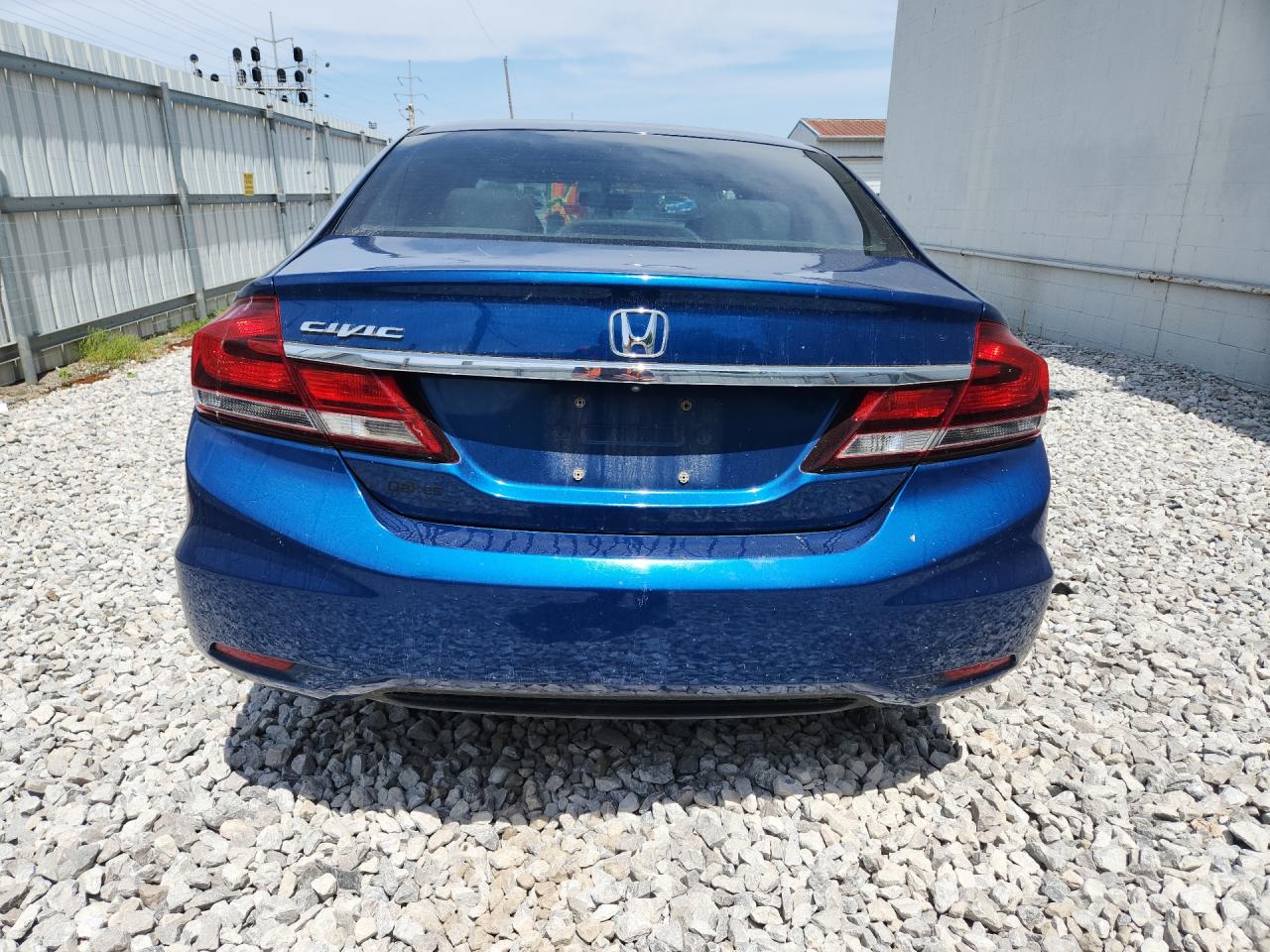 2015 Honda Civic Ex Blue vin: 2HGFB2F88FH561825 Damage: Rear Bumper, Chipped, 4