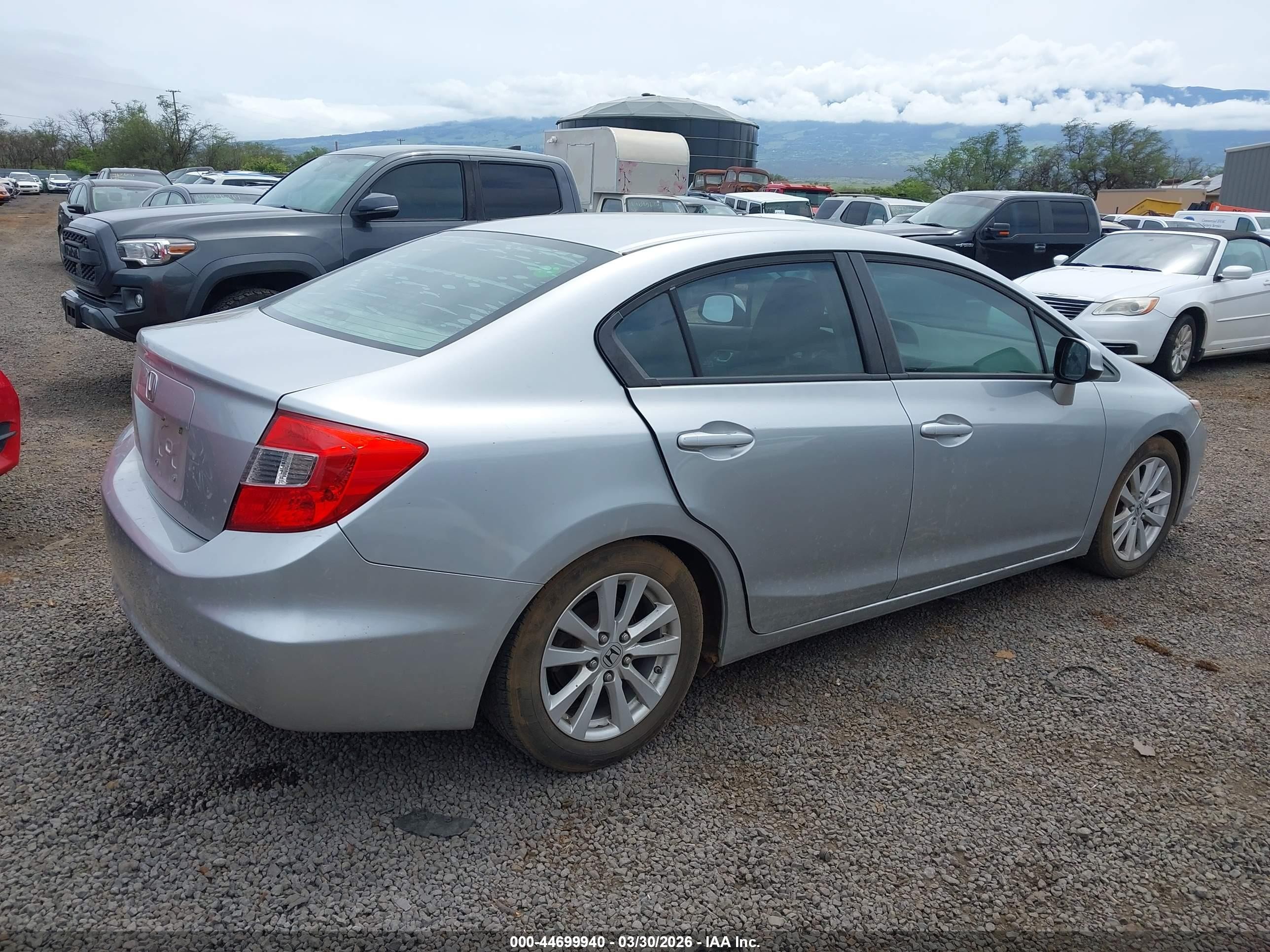 2012 Honda Civic Ex Silver vin: 2HGFB2F89CH310484