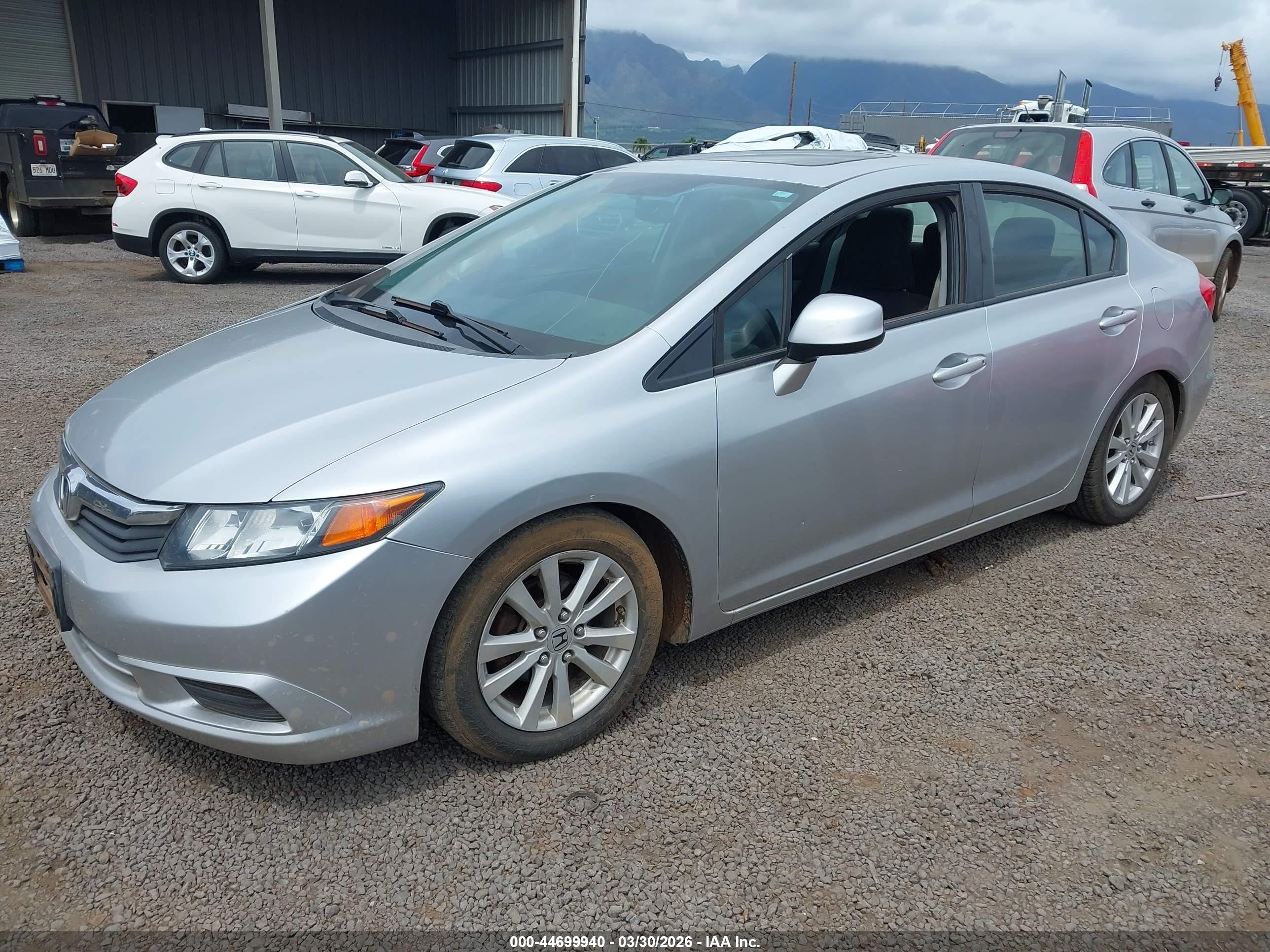 2012 Honda Civic Ex Silver vin: 2HGFB2F89CH310484