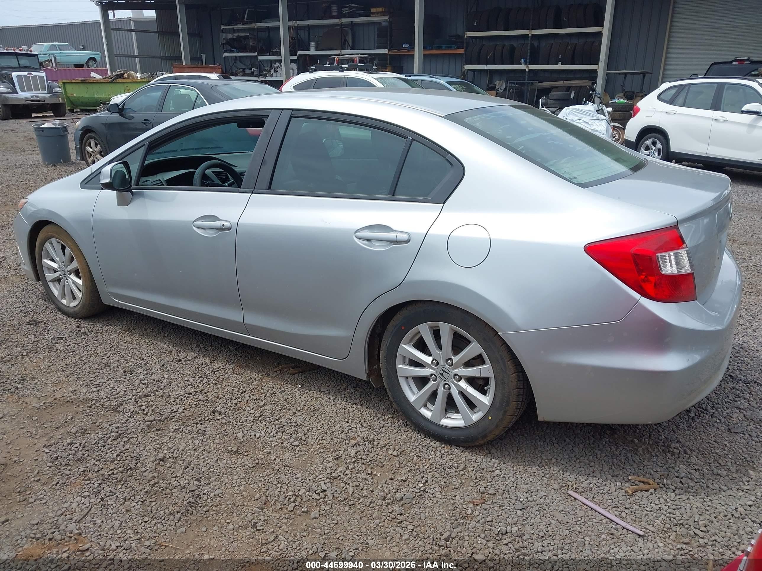 2012 Honda Civic Ex Silver vin: 2HGFB2F89CH310484