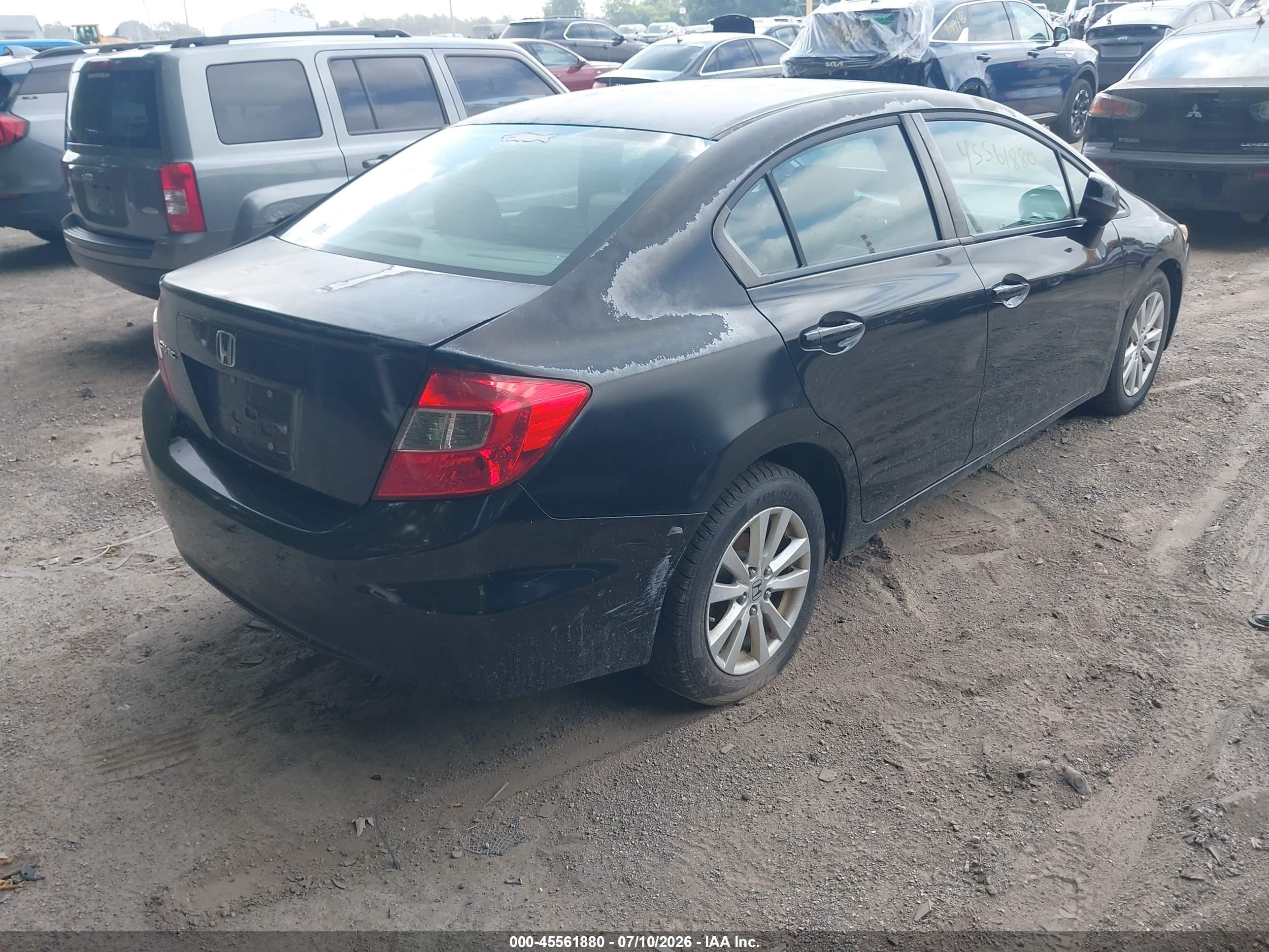 2012 Honda Civic Ex Black vin: 2HGFB2F89CH503251