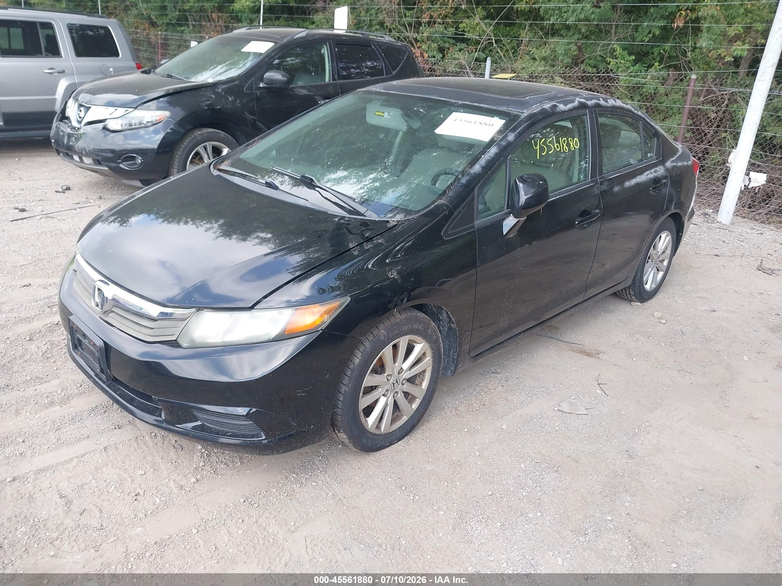 2012 Honda Civic Ex Black vin: 2HGFB2F89CH503251