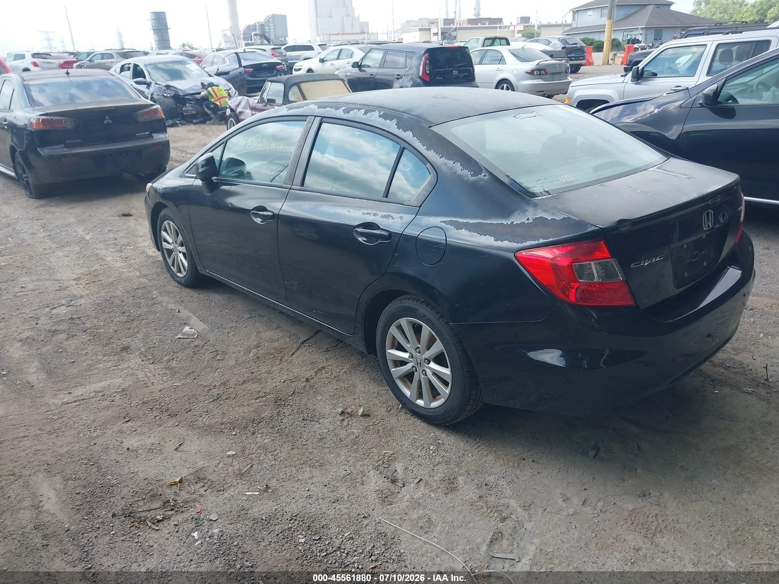 2012 Honda Civic Ex Black vin: 2HGFB2F89CH503251