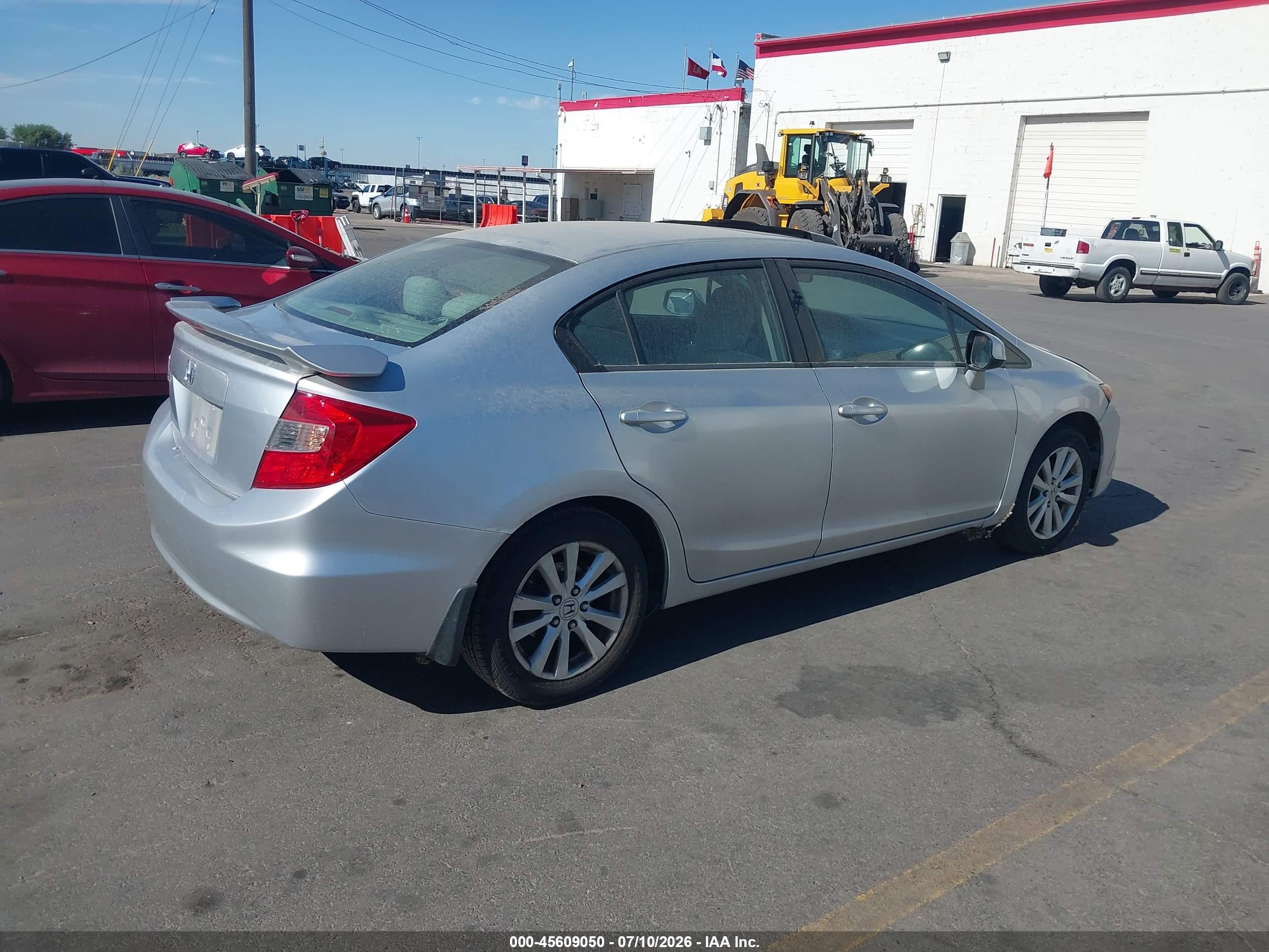 2012 Honda Civic Ex Silver vin: 2HGFB2F89CH527694