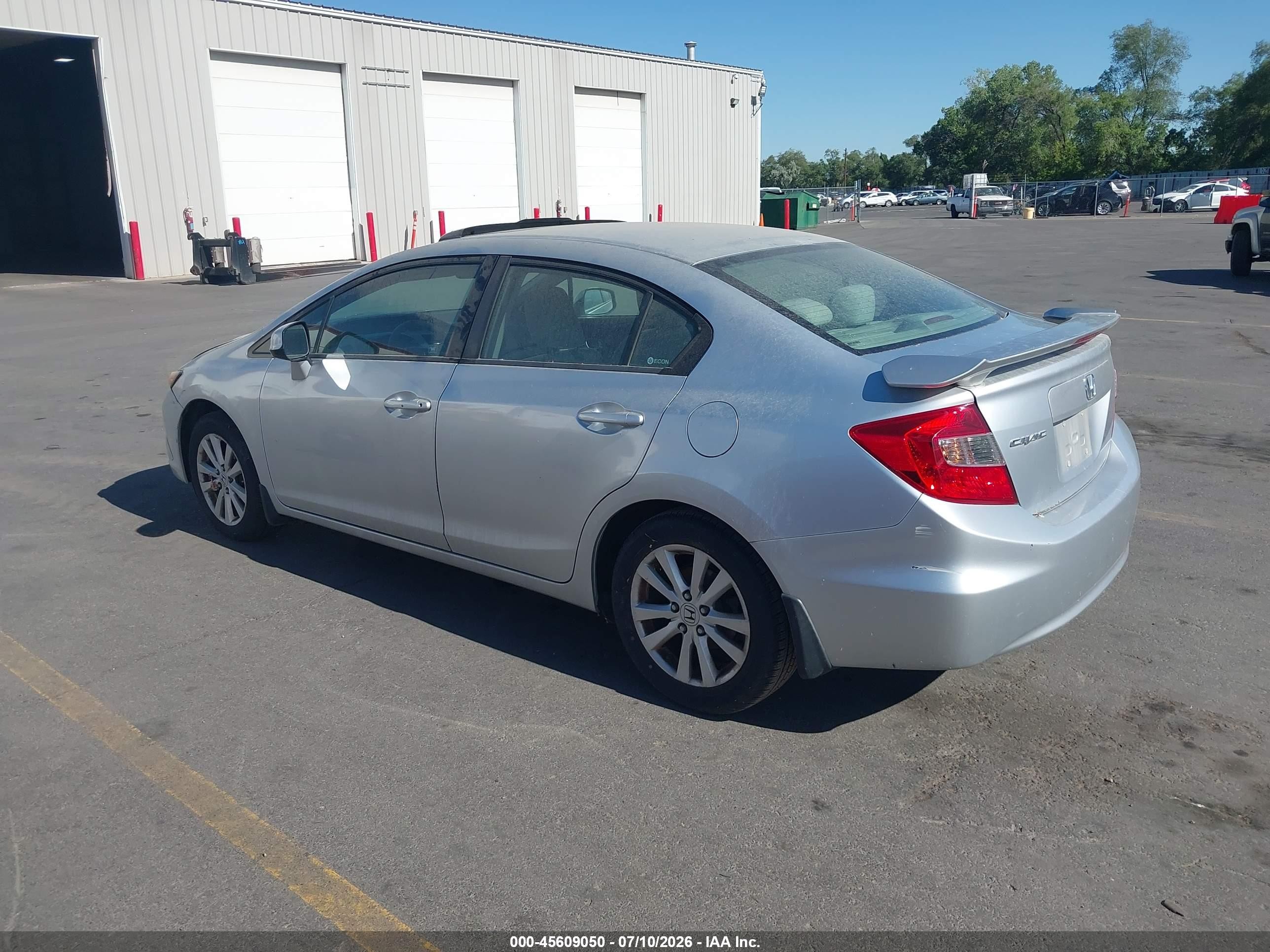 2012 Honda Civic Ex Silver vin: 2HGFB2F89CH527694