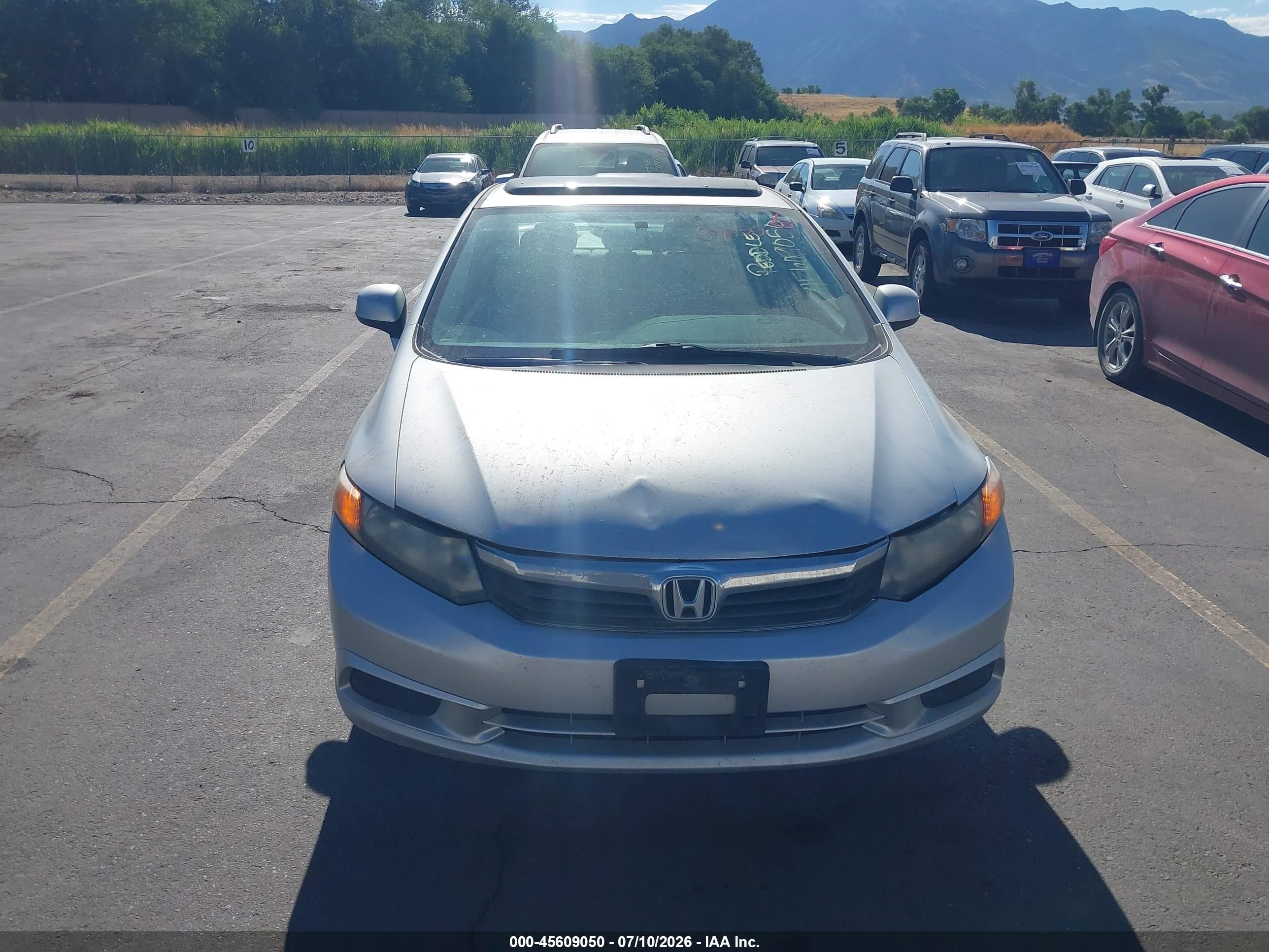 2012 Honda Civic Ex Silver vin: 2HGFB2F89CH527694