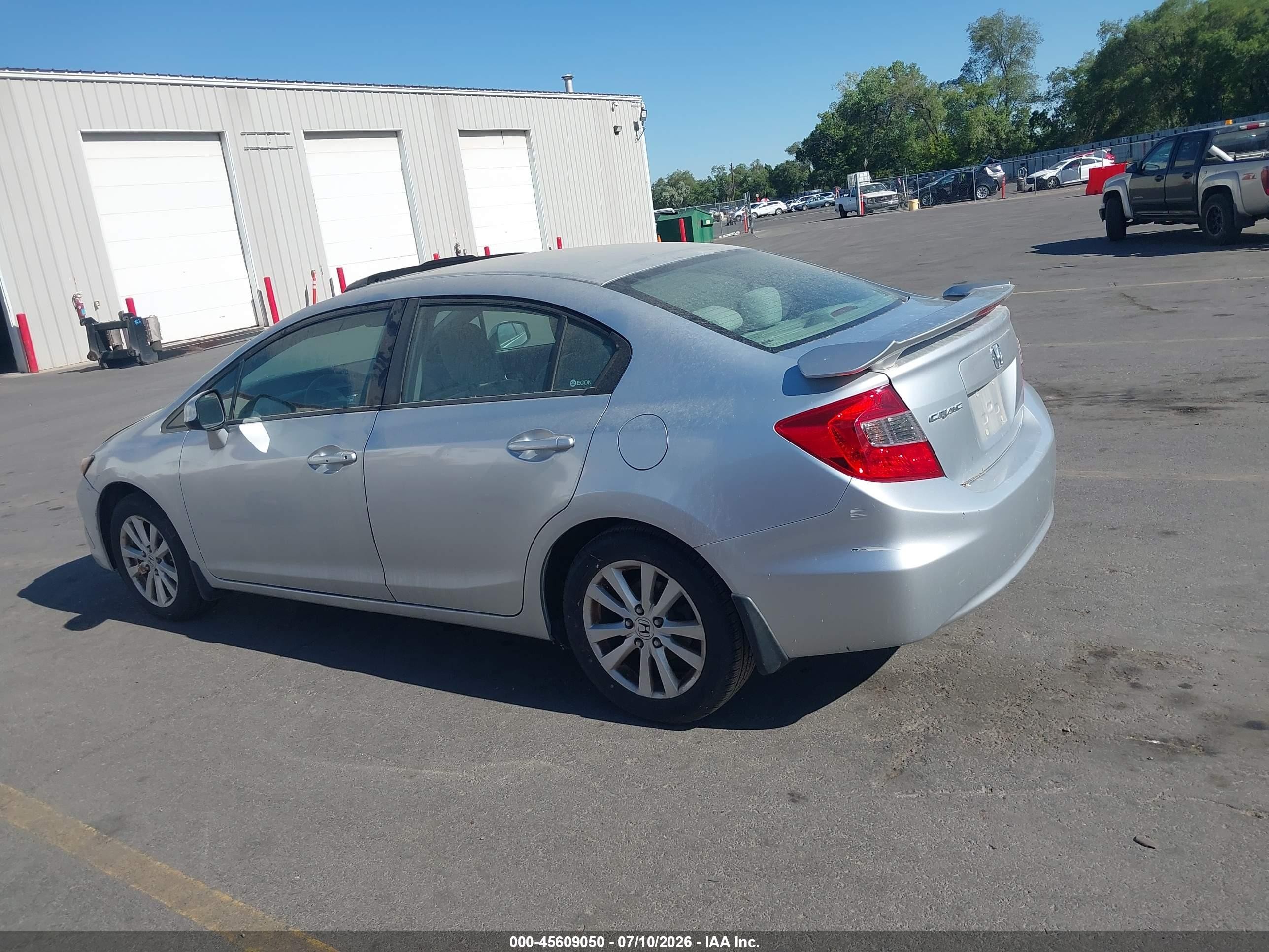 2012 Honda Civic Ex Silver vin: 2HGFB2F89CH527694