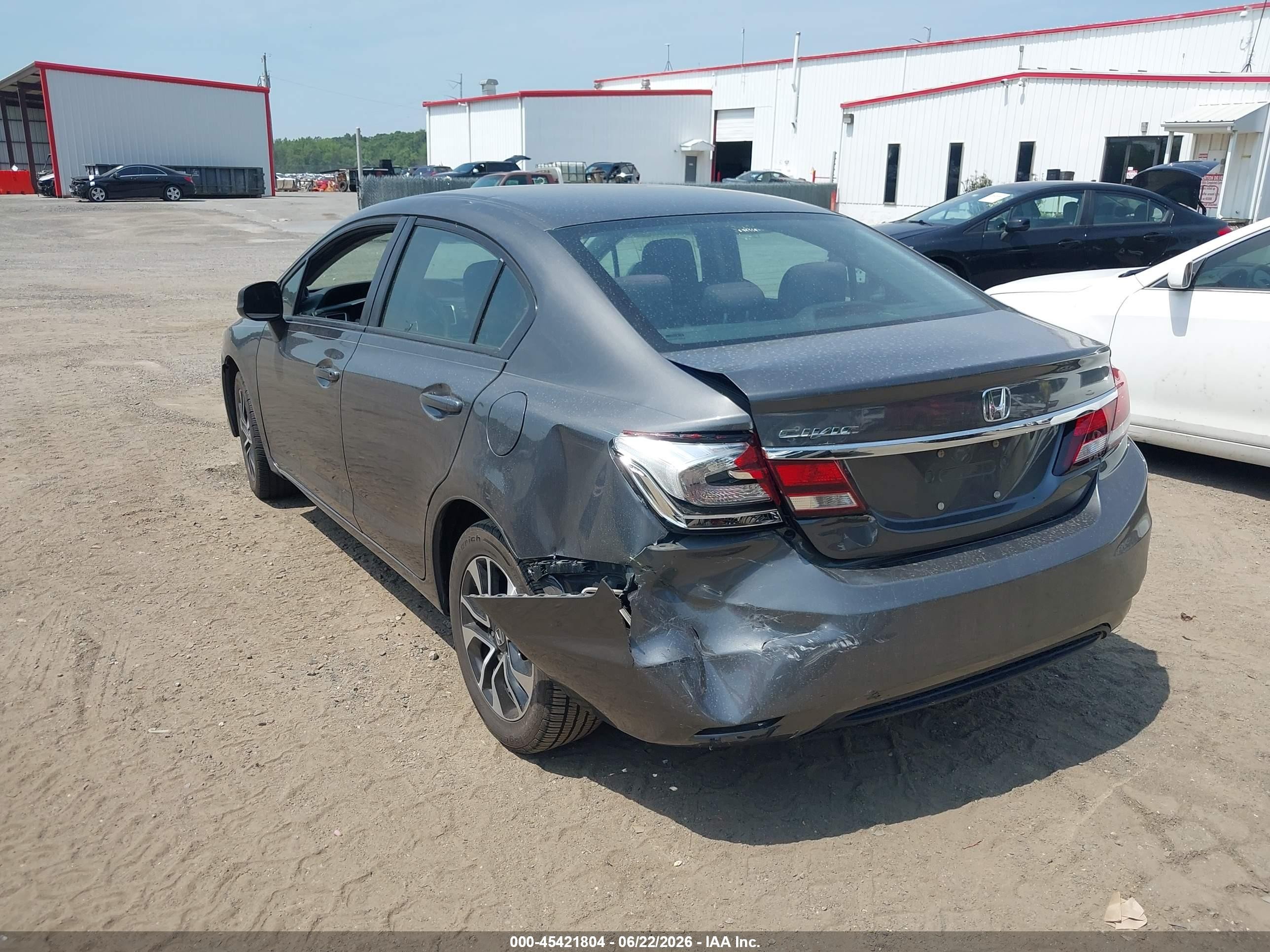 2013 Honda Civic Ex Gray vin: 2HGFB2F89DH502571