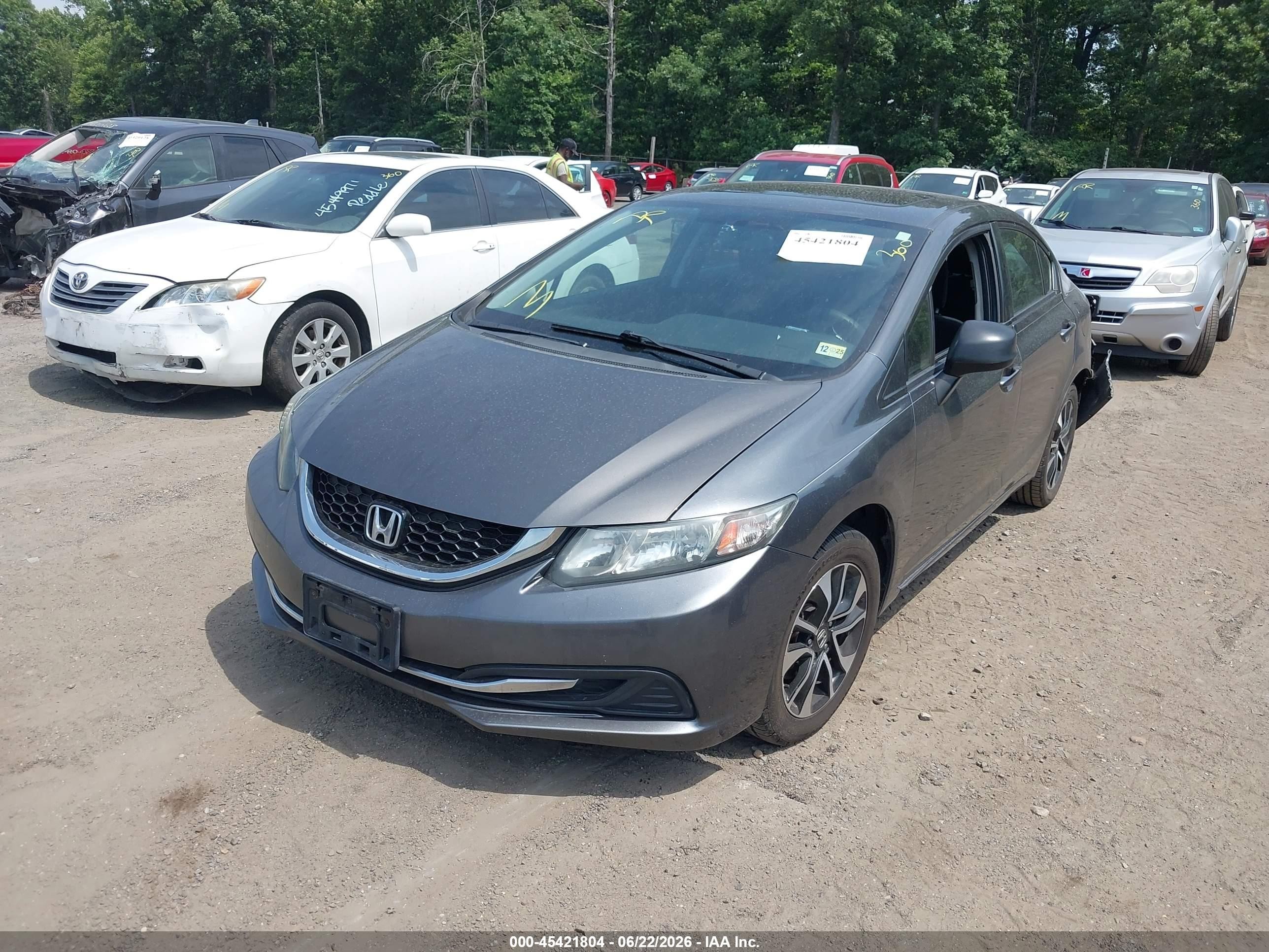 2013 Honda Civic Ex Gray vin: 2HGFB2F89DH502571