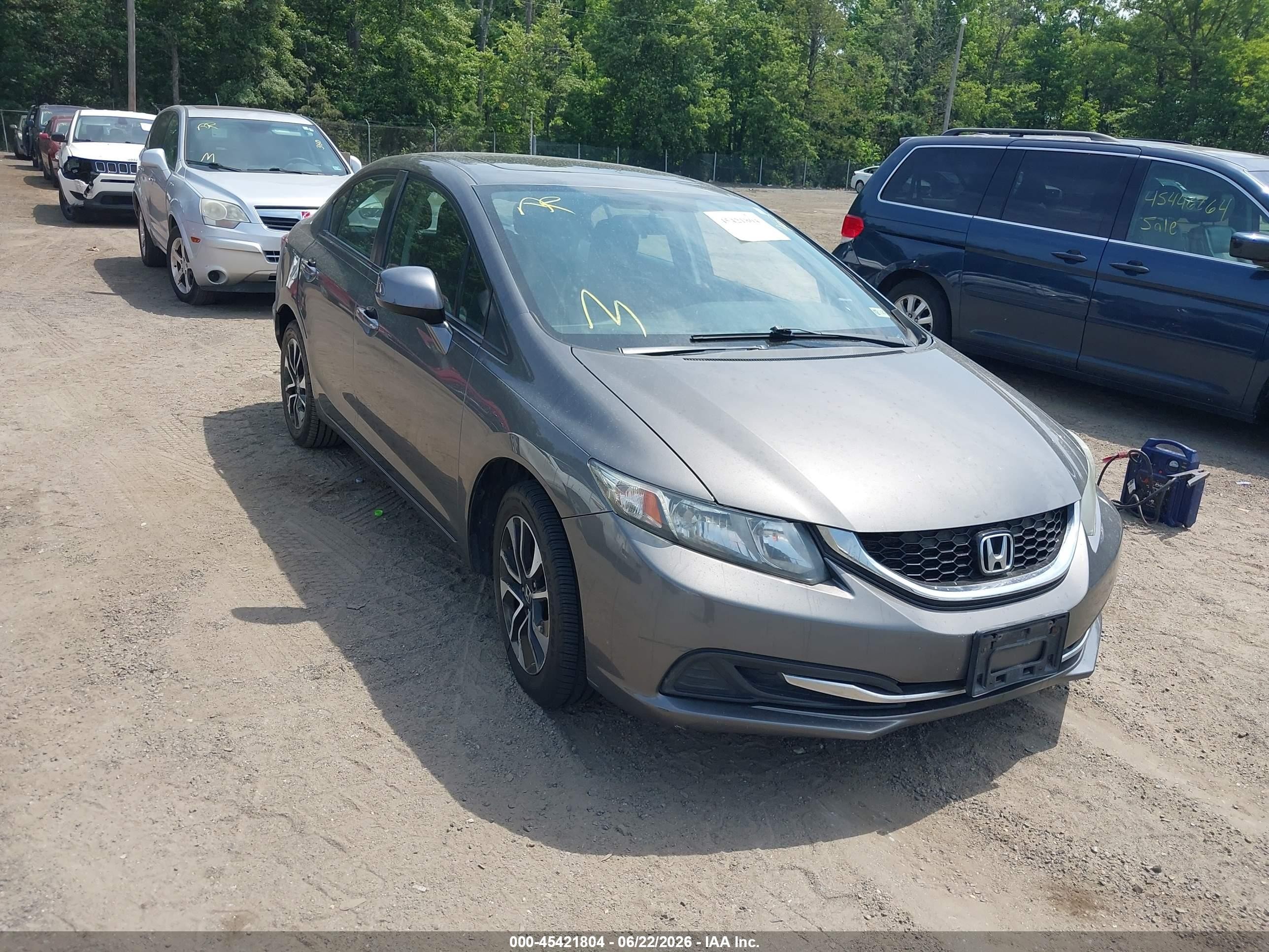 2013 Honda Civic Ex Gray vin: 2HGFB2F89DH502571