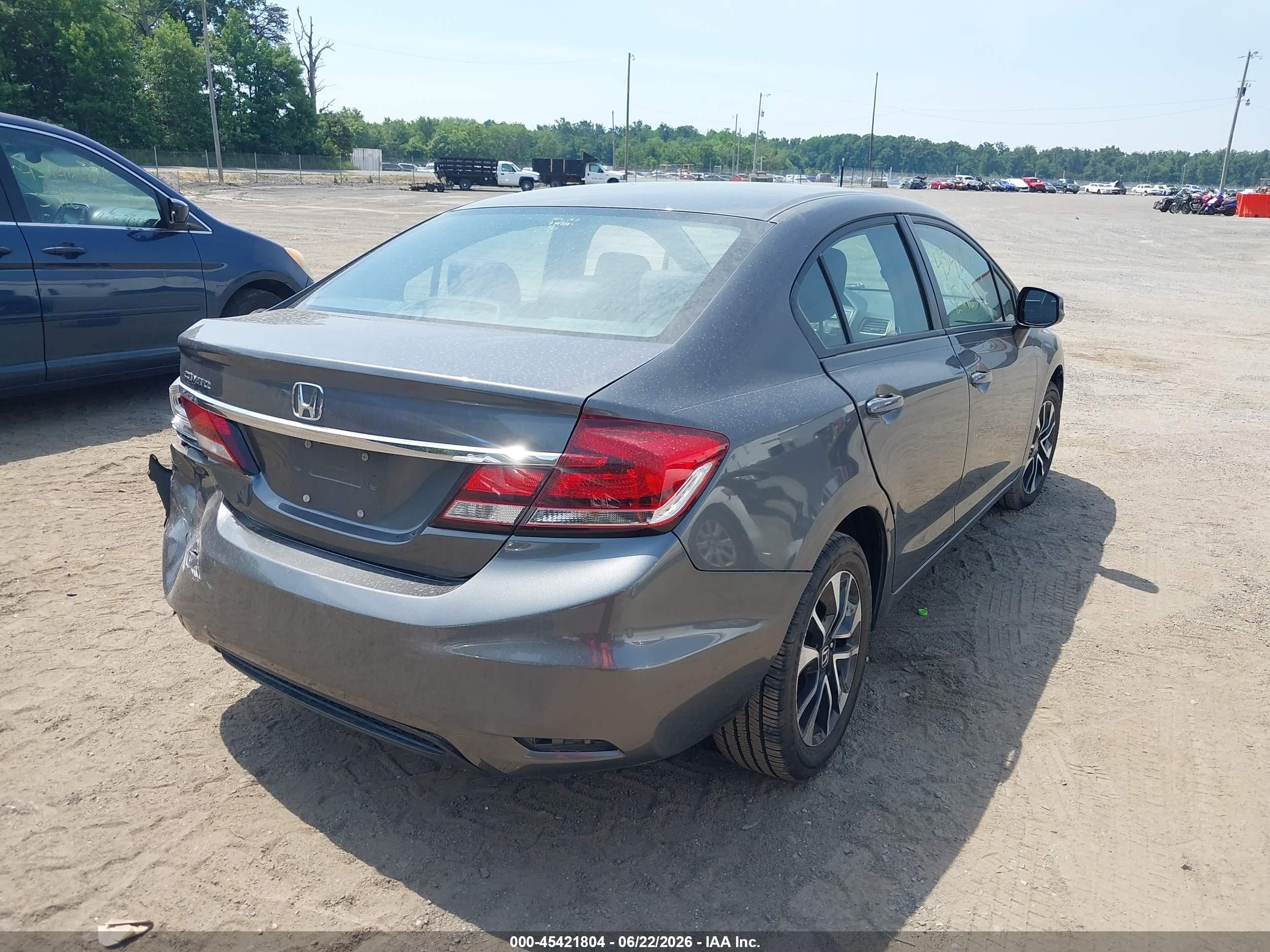 2013 Honda Civic Ex Gray vin: 2HGFB2F89DH502571