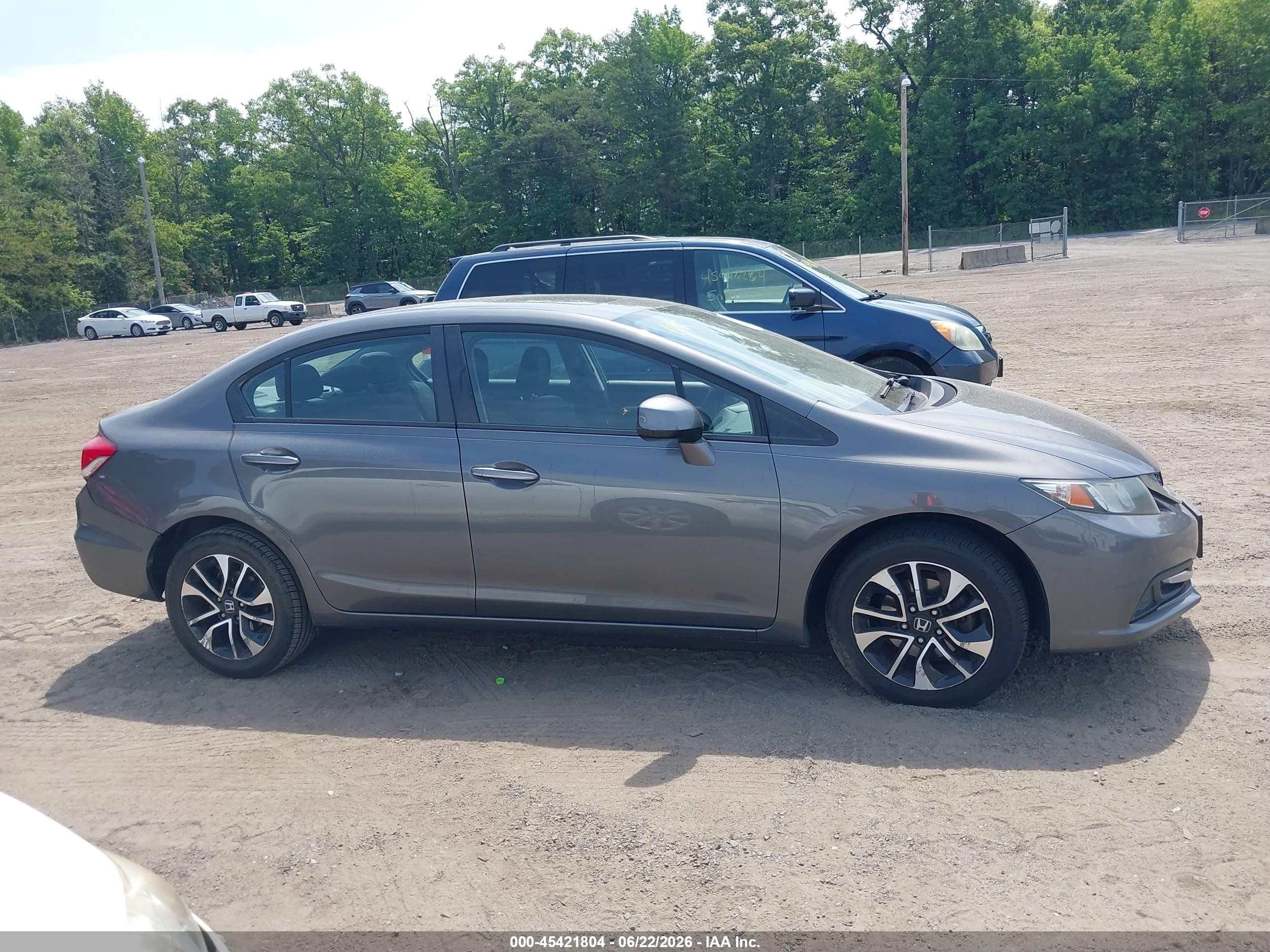 2013 Honda Civic Ex Gray vin: 2HGFB2F89DH502571