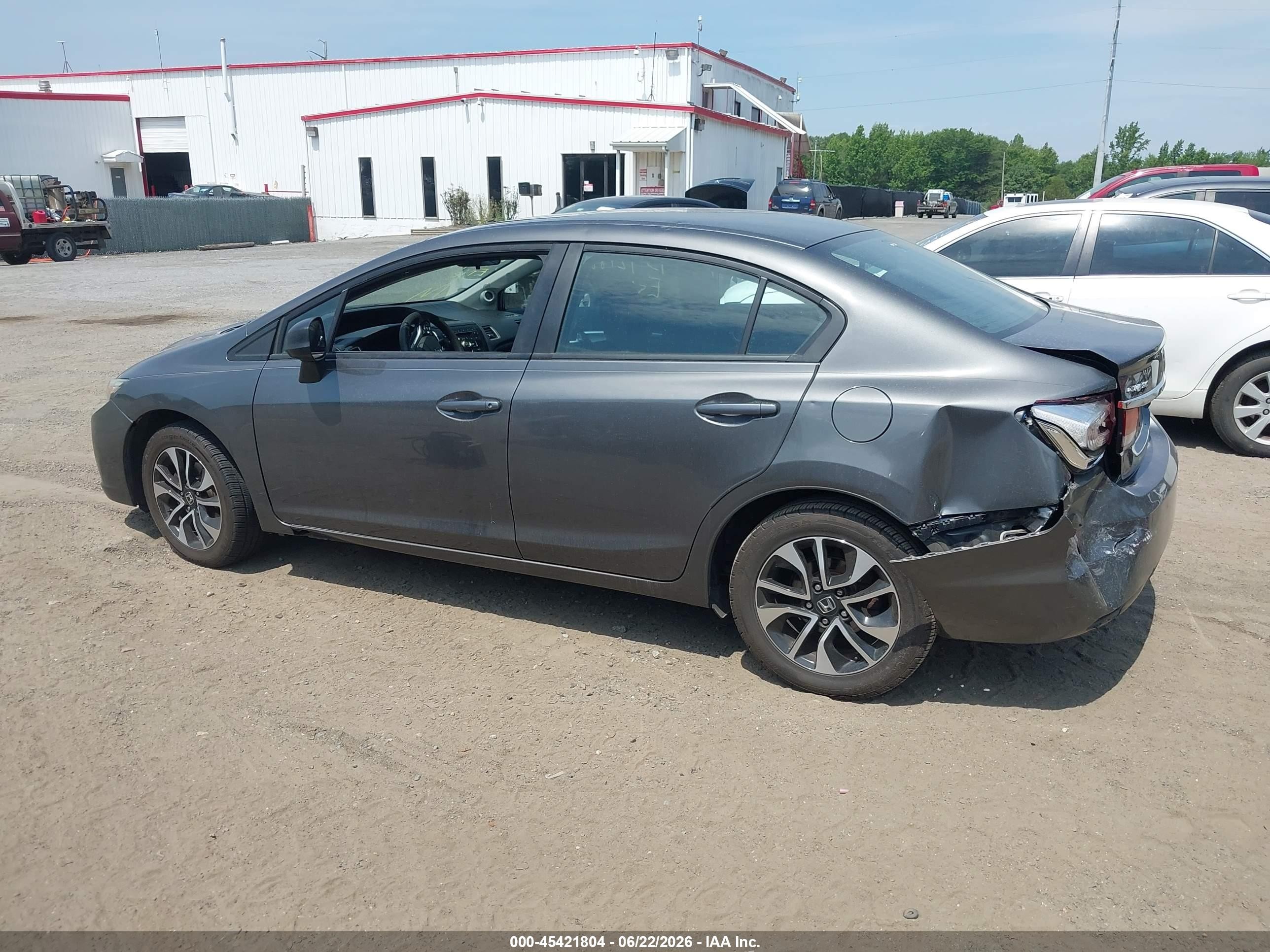 2013 Honda Civic Ex Gray vin: 2HGFB2F89DH502571