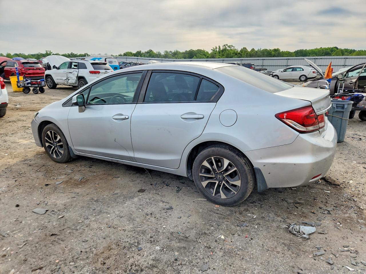 2013 Honda Civic Ex Silver vin: 2HGFB2F89DH507480