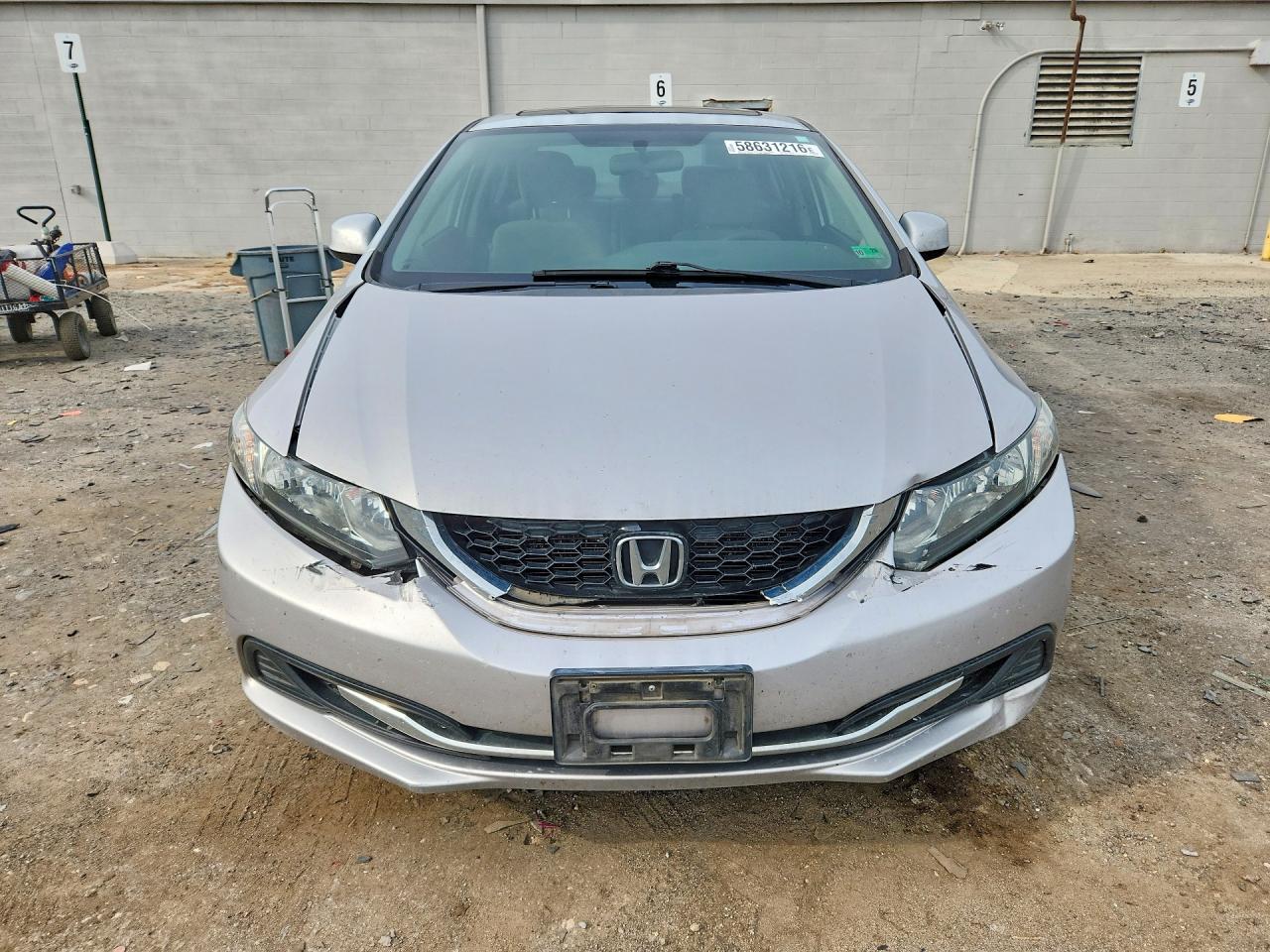 2013 Honda Civic Ex Silver vin: 2HGFB2F89DH507480