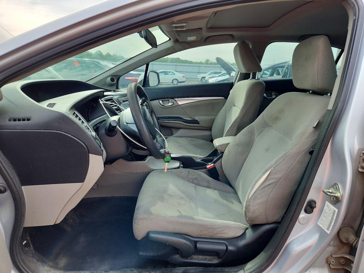 2013 Honda Civic Ex Silver vin: 2HGFB2F89DH507480