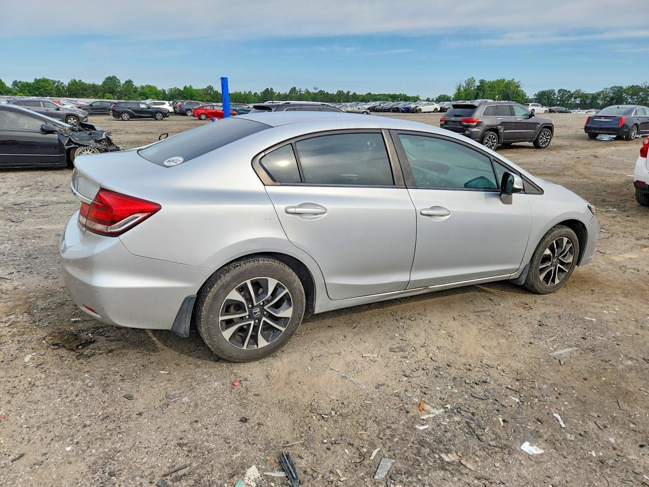 2013 Honda Civic Ex Silver vin: 2HGFB2F89DH507480