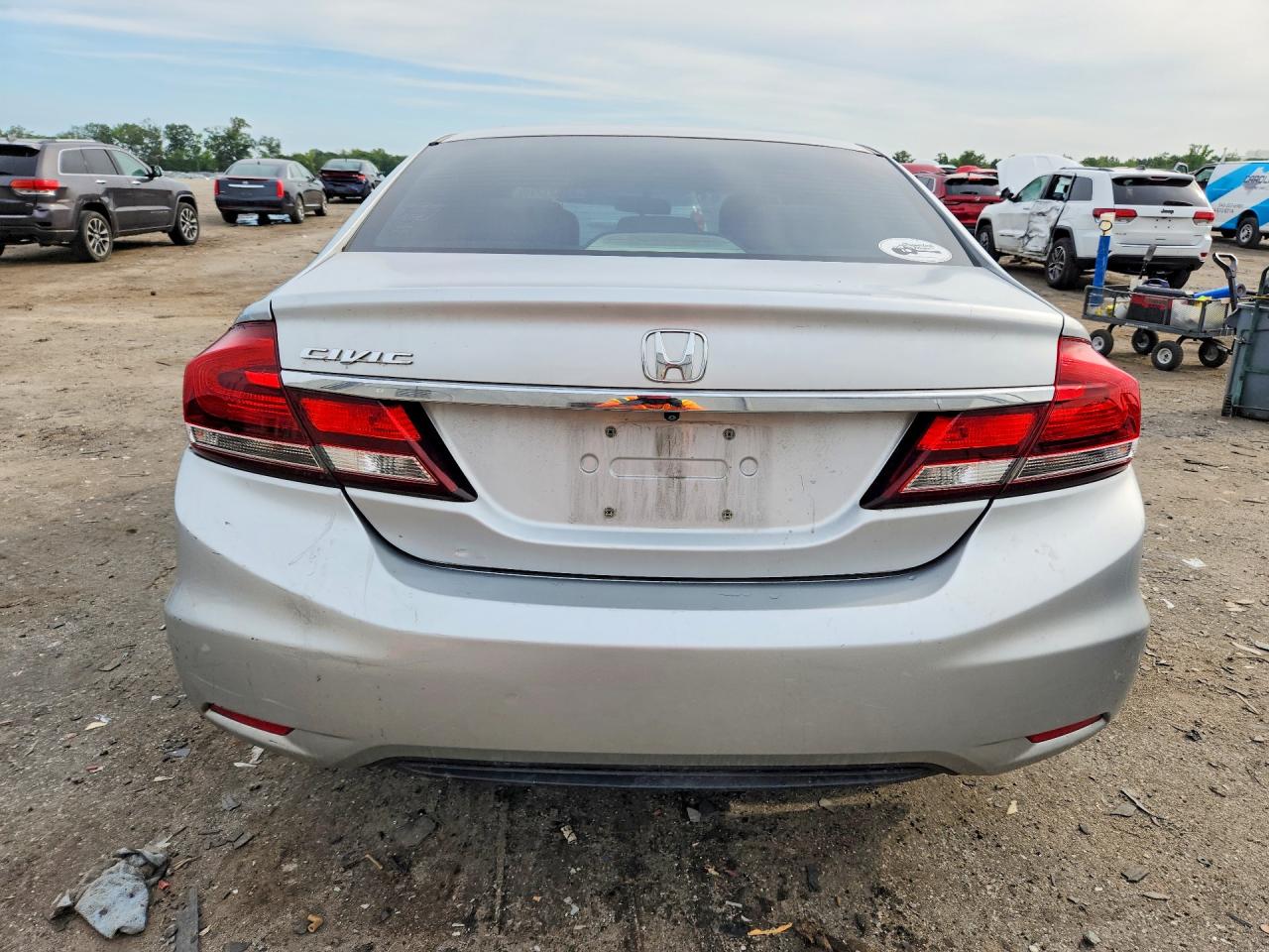 2013 Honda Civic Ex Silver vin: 2HGFB2F89DH507480