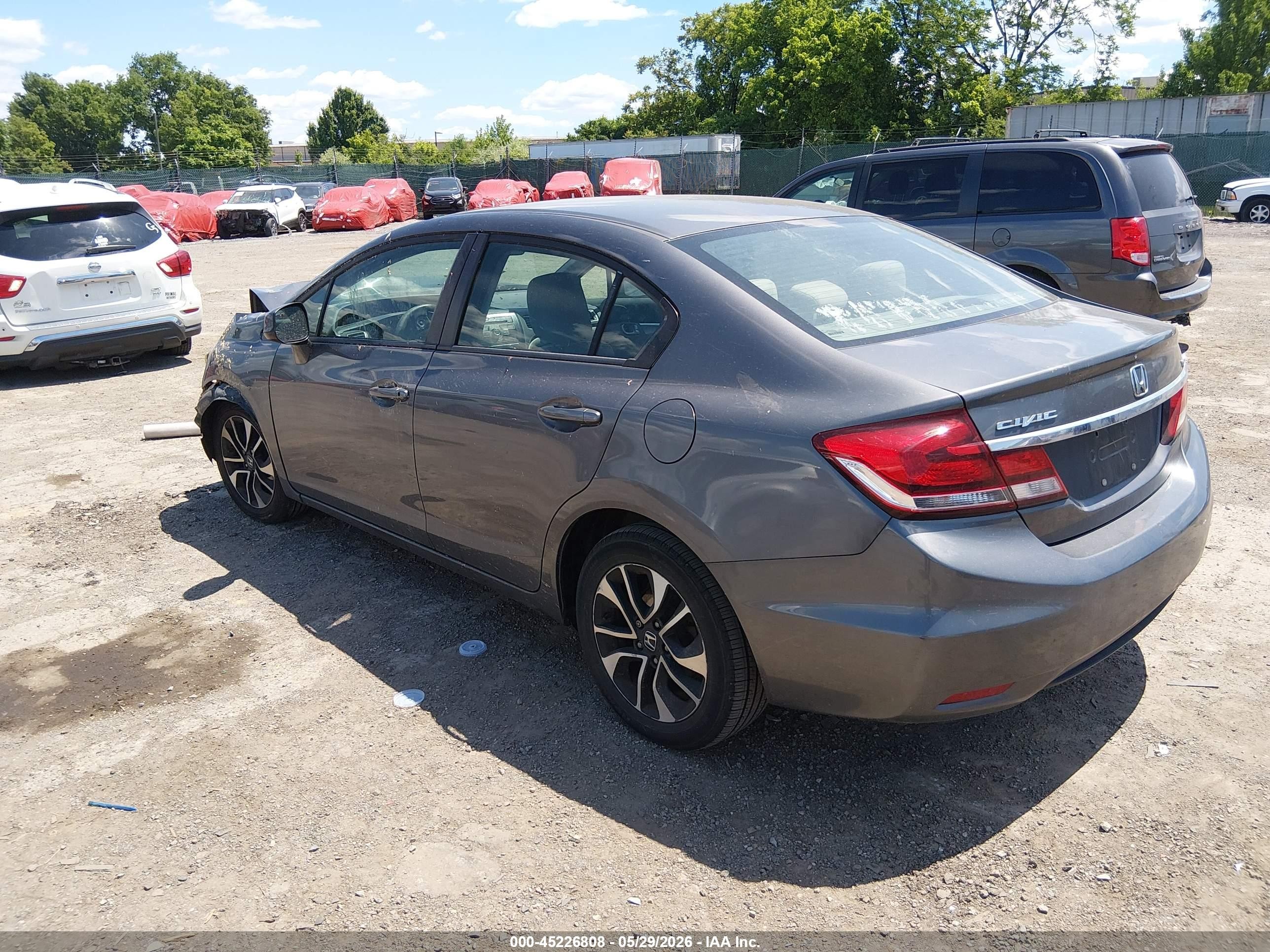 2013 Honda Civic Ex Синий vin: 2HGFB2F89DH513490